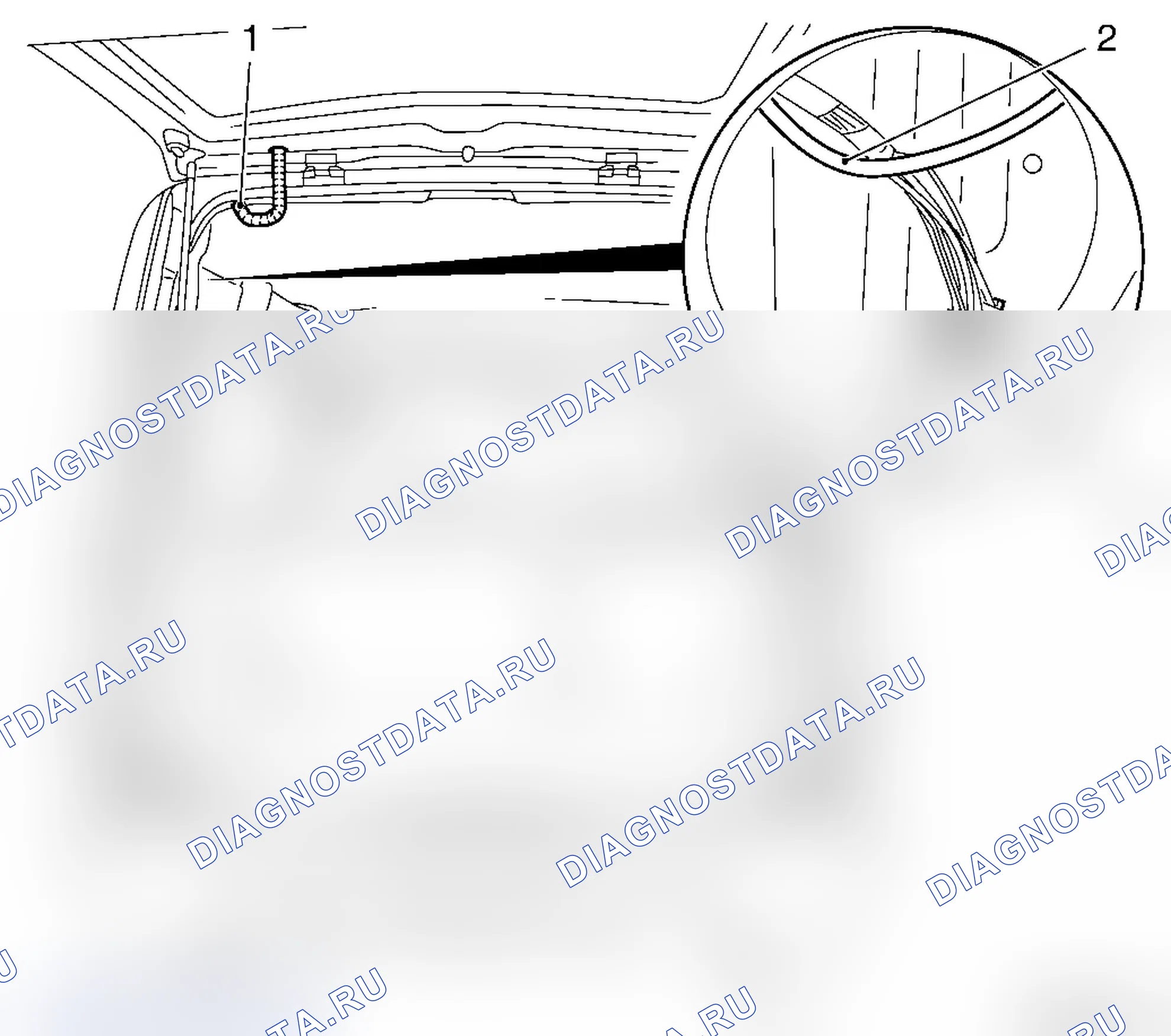 Снять и установить заднюю откидную дверь (модели F 06 и F 25). Opel Combo C