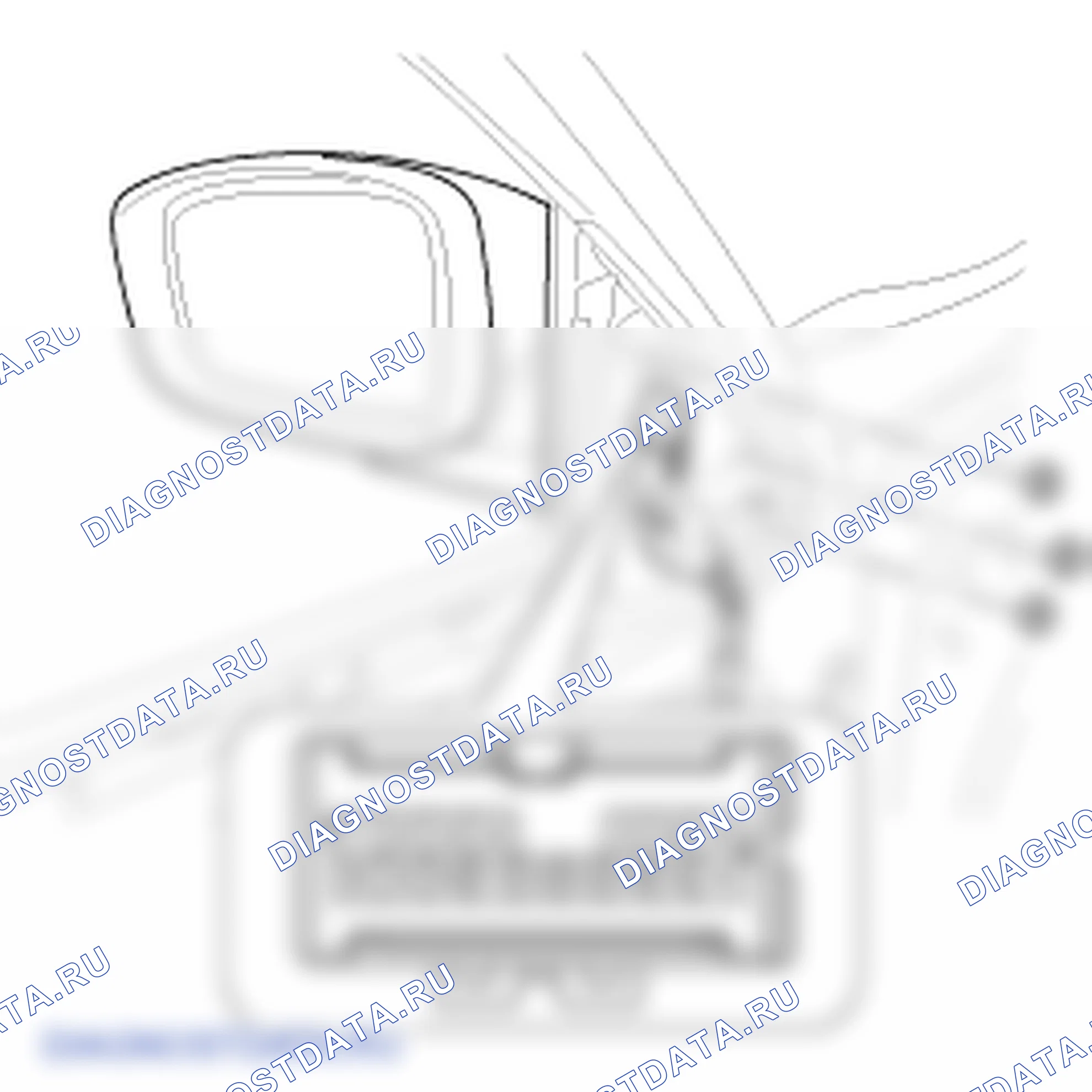 Привод силового дверного зеркала. Hyundai Genesis BH