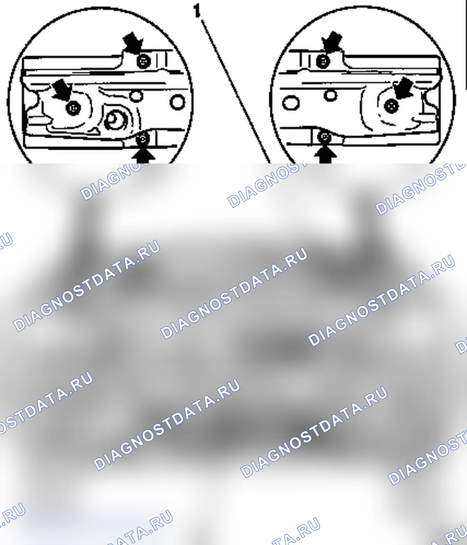 Снять и установить боковую крышку (AF22). Opel Zafira A рестайлинг
