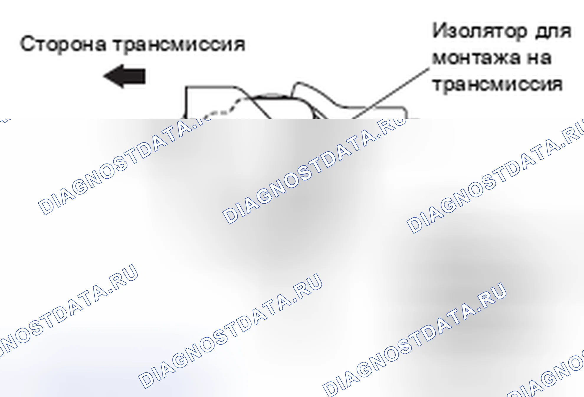Рис. 5: >> A <<УСТАНОВКА СТОПОРА ИЗОЛЯТОРА ДЛЯ ТРАНСАКСЕЛЬНОГО МОНТАЖА. Honda Domani MB