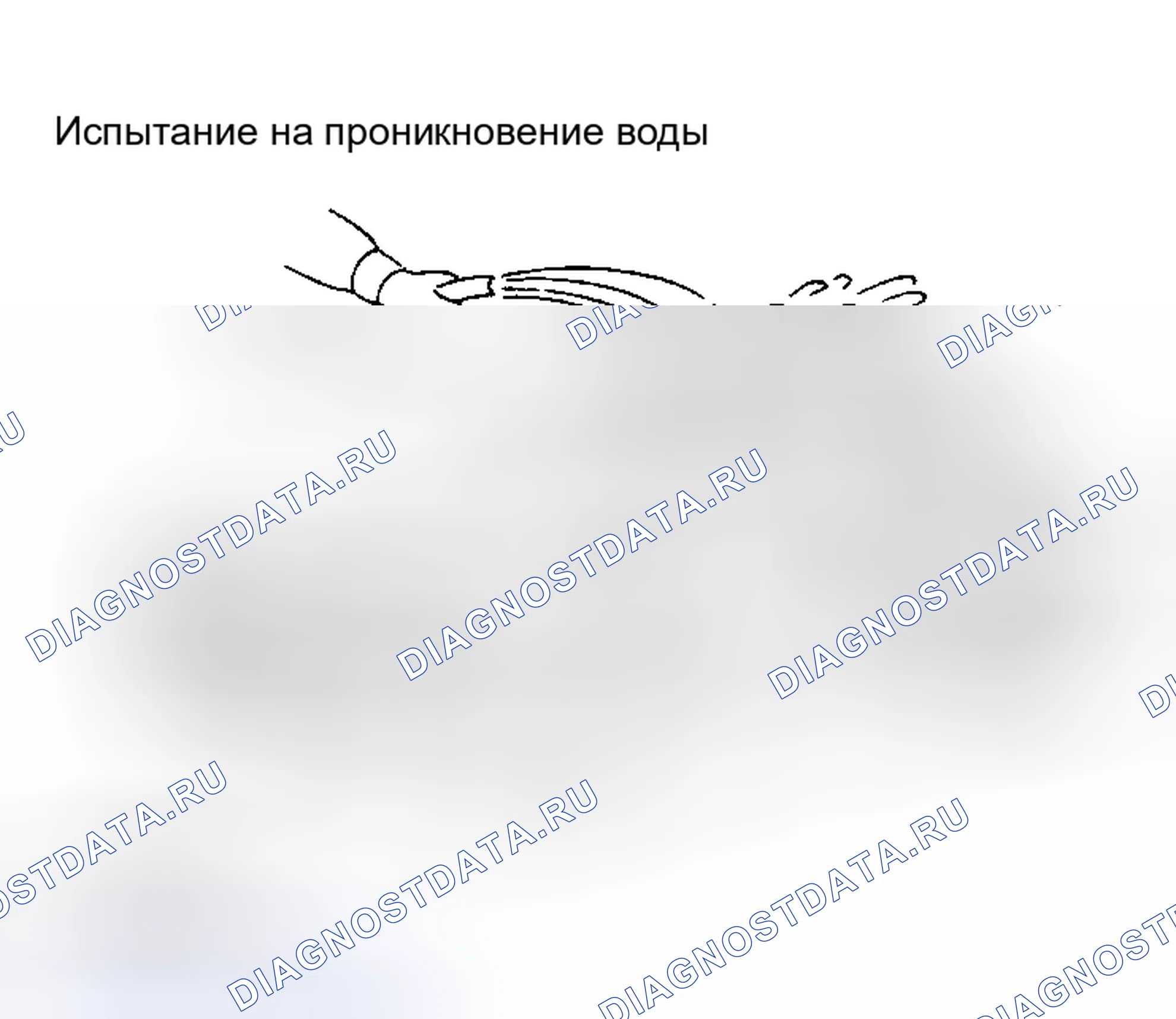 Рис. 58: Идентификация теста на проникновение воды. Infiniti I30 II