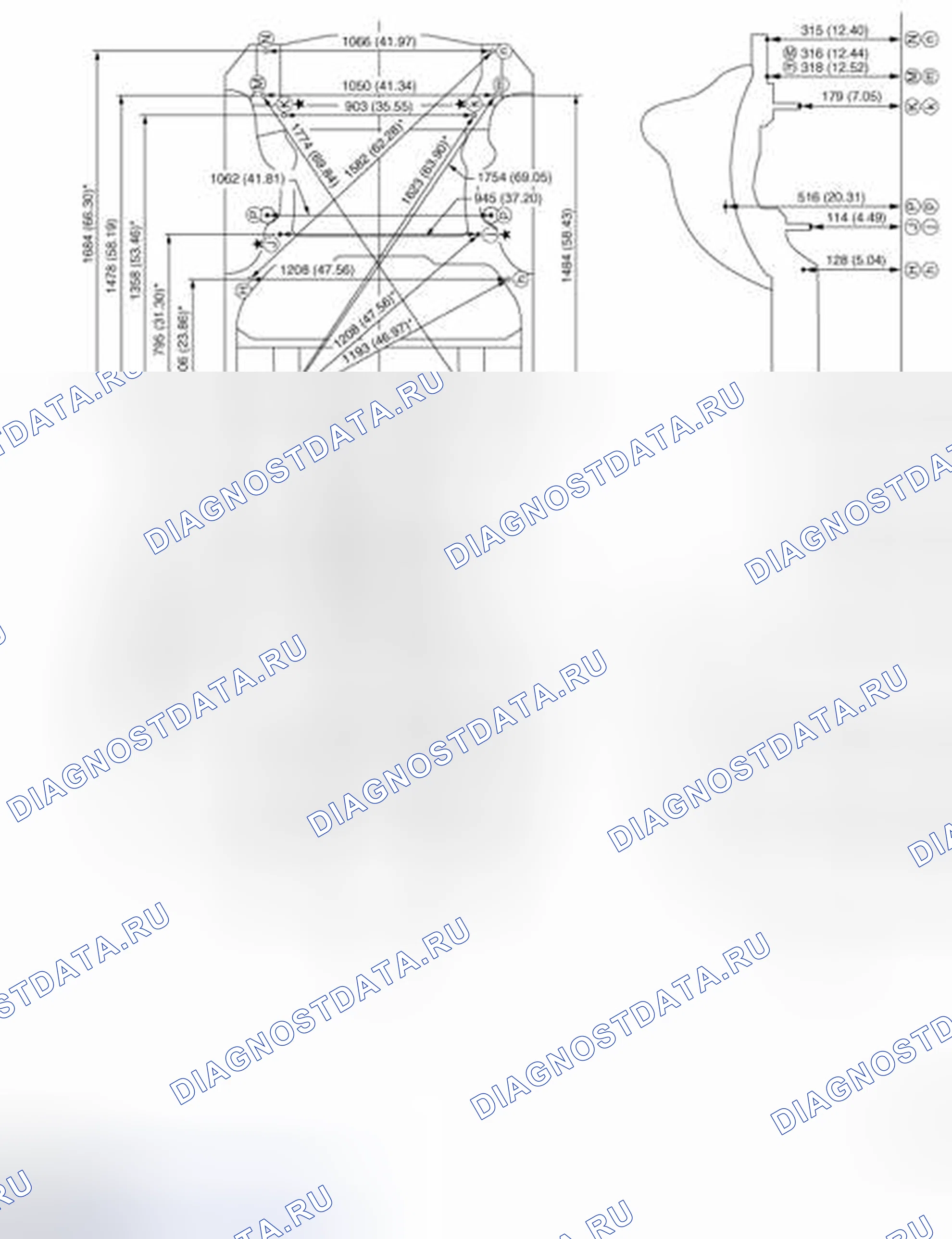 Рис. 270: ИЗМЕРЕНИЕ. Infiniti EX37 I