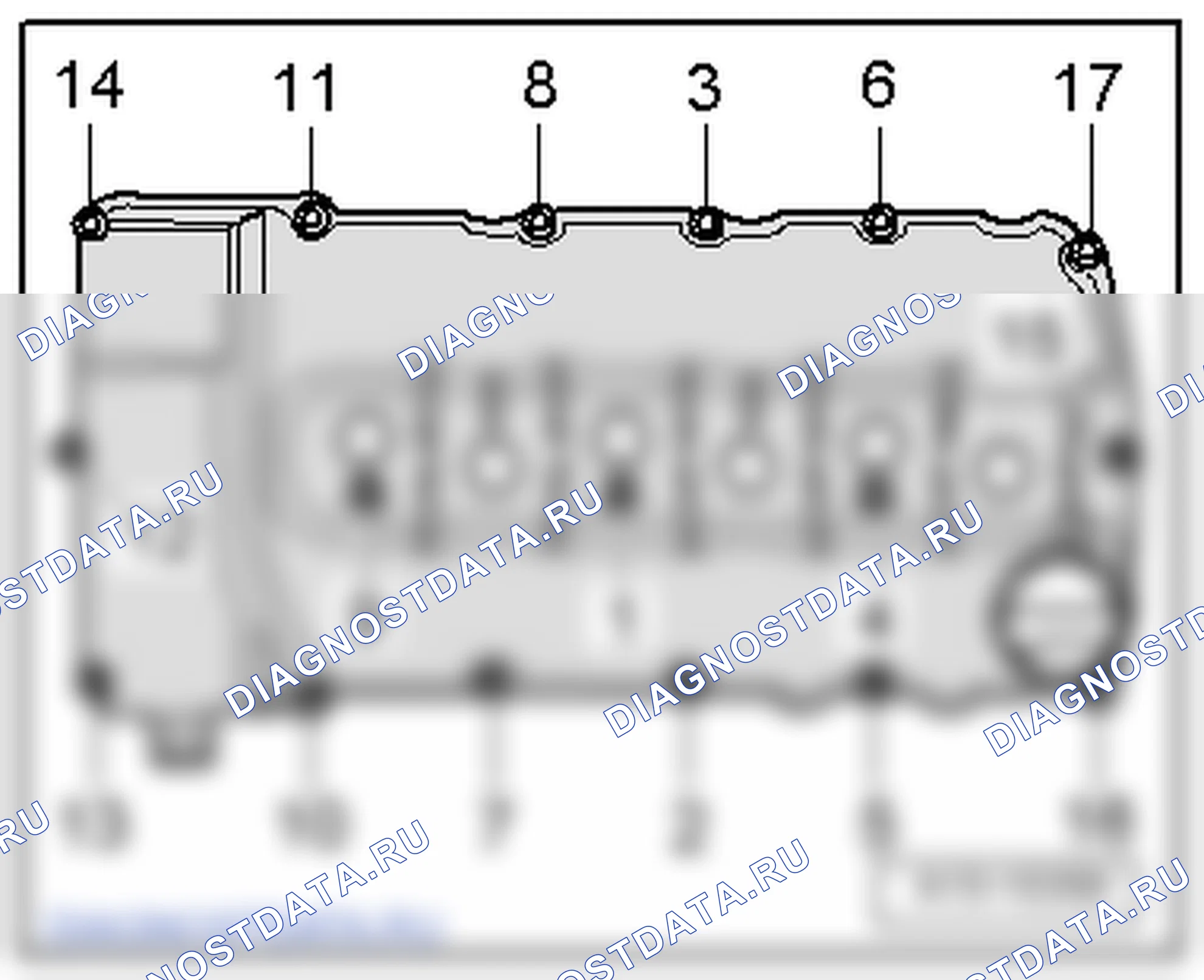 Головка блока цилиндров - 1-ая часть (3,6/191 кВт FSI). Skoda Superb Ii