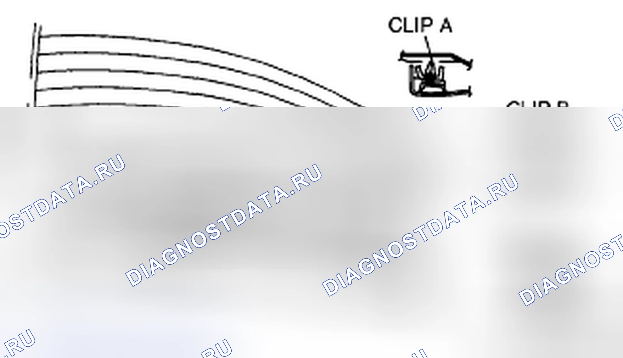 Рис. 83: СНЯТИЕ / УСТАНОВКА ВЕРХНЕГО ТРИММЕРА дверь багажника. Mazda CX-7 I