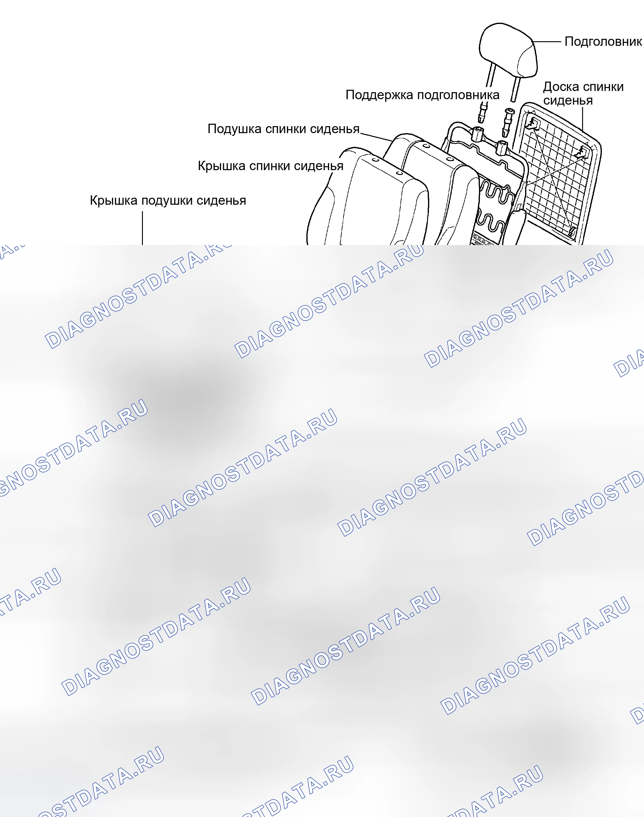 Рис. 70: КОМПОНЕНТЫ. Toyota Avalon XX20 рестайлинг