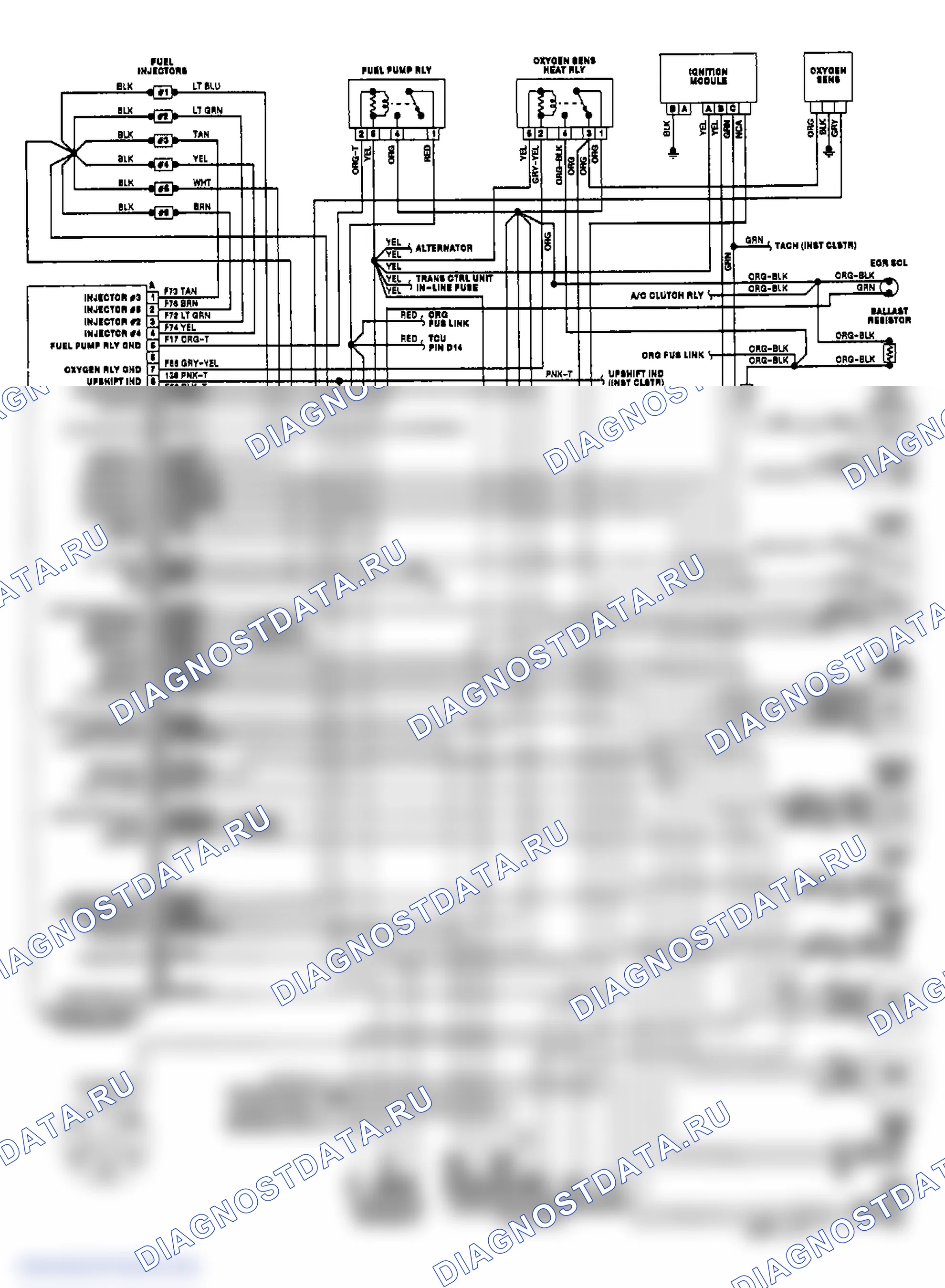 Cherokee & Wagoneer 4.0L Wiring Diagram. Jeep Cherokee II