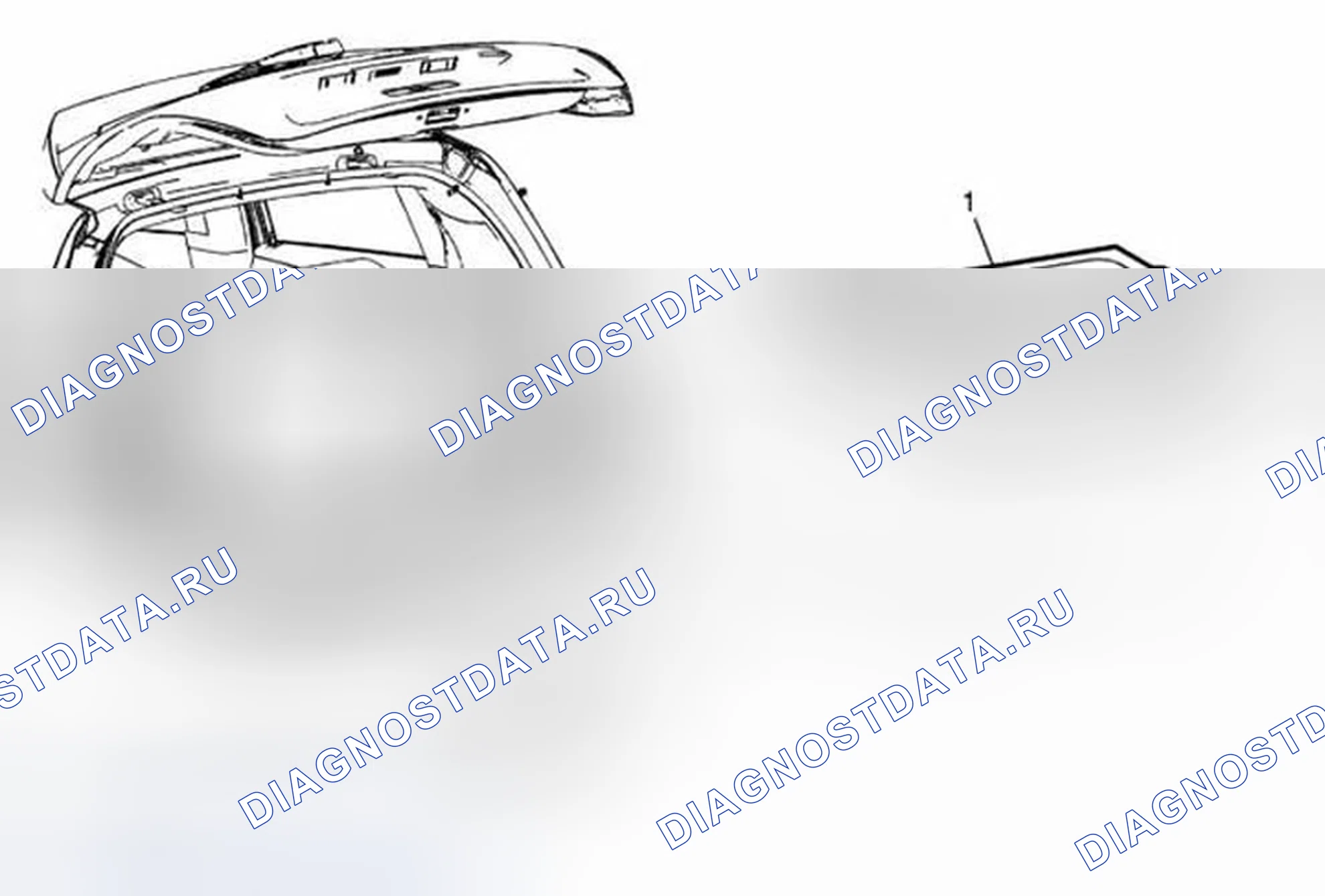 Рис. 5: Замена ковра панели пола заднего отсека (хэтчбек). Chevrolet Sonic I