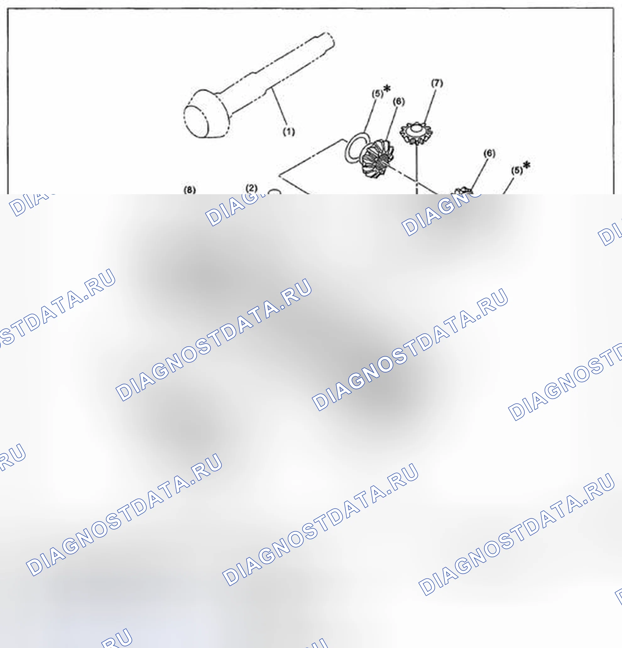 Рис. 503: ПЕРЕДНИЙ ДИФФЕРЕНЦИАЛ. Subaru Impreza WRX STI GR