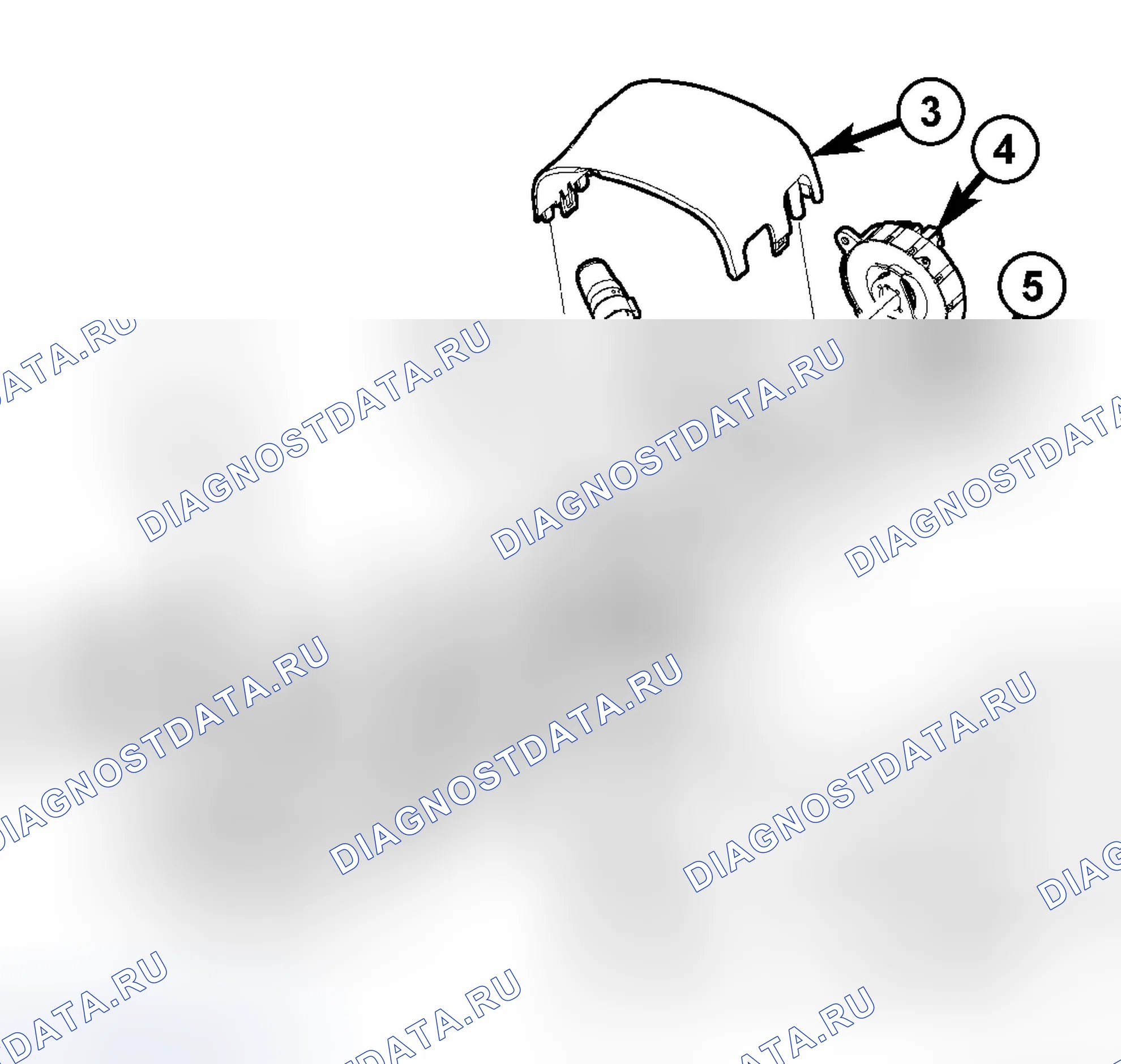 Рис. 4: ДЕМОНТАЖ. Chrysler Pacifica CS