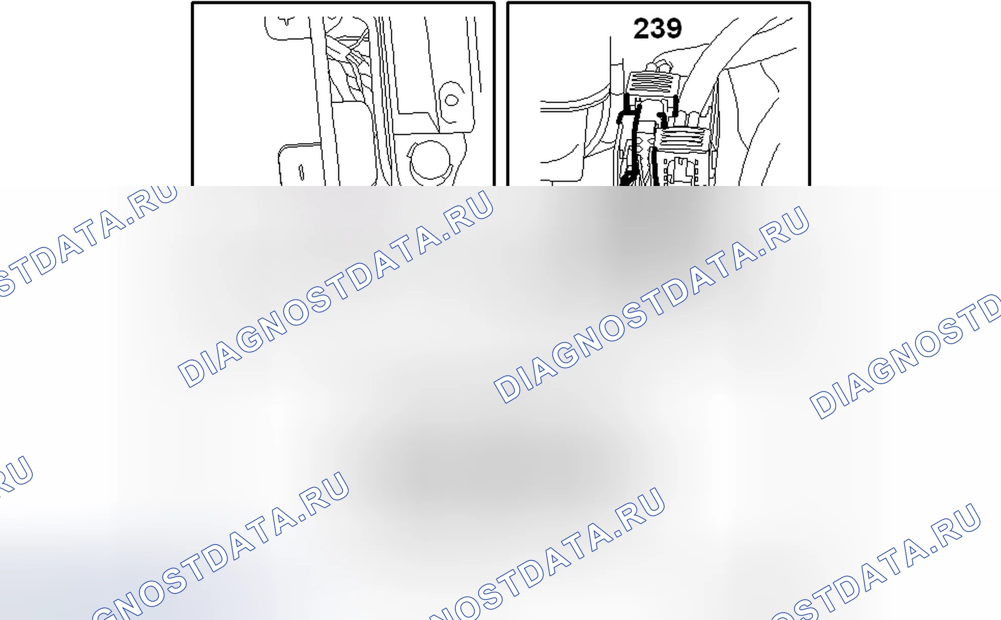 Рис. 240: Переключатель диапазона передачи 2, автоматический с 31 и 77 (239). Kia Picanto III