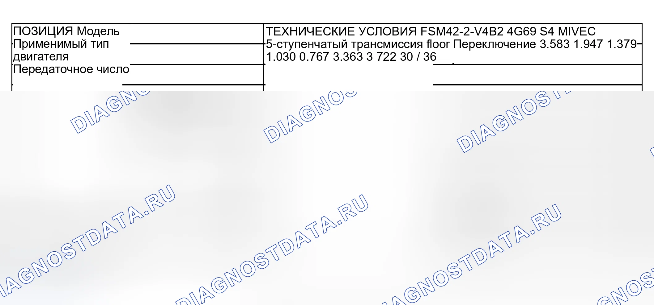 Рис. 1: ОБЩИЕ ТЕХНИЧЕСКИЕ УСЛОВИЯ. Mitsubishi Outlander I