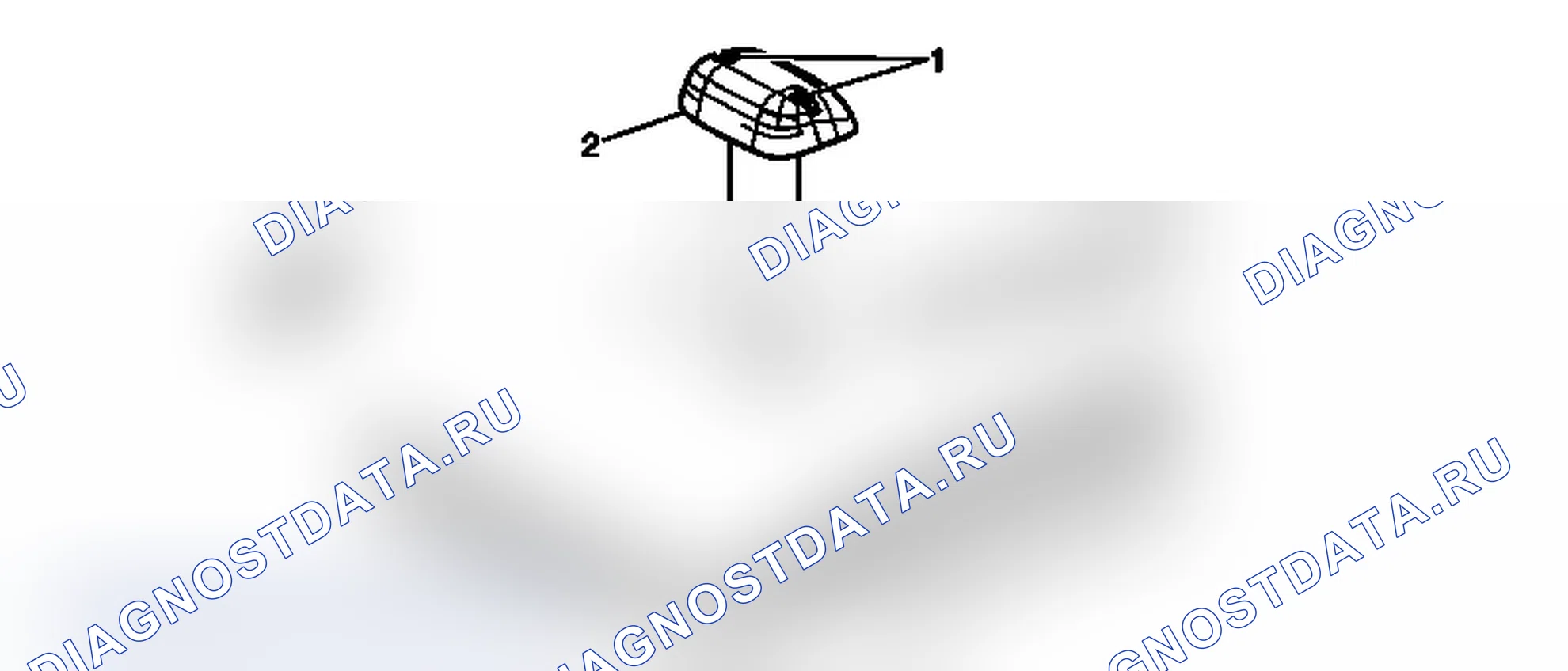 Рис. 77: Замена лампы маркера крыши (U01). Chevrolet Silverado 2500 HD 