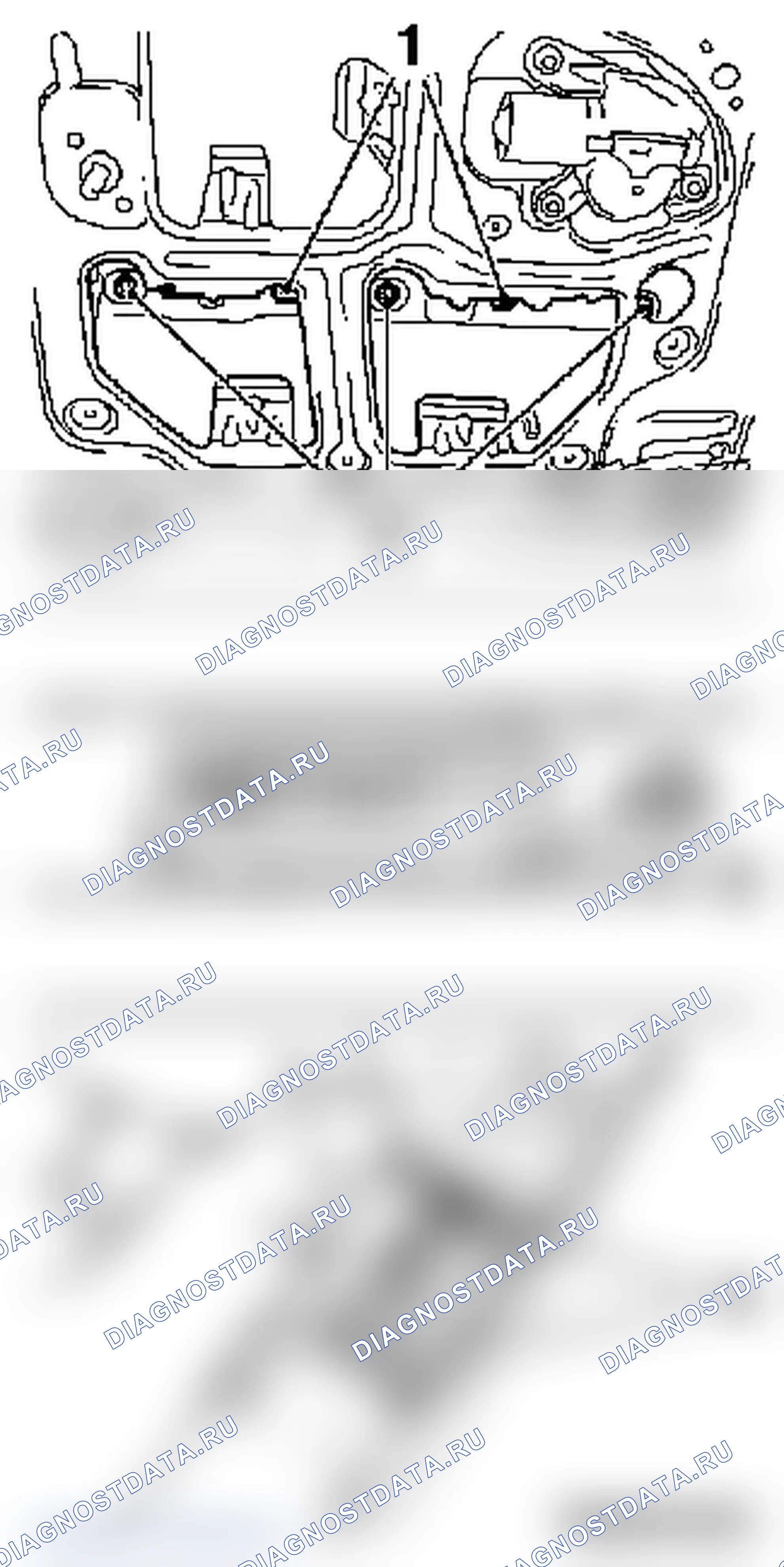 Демонтаж и монтаж лампы освещения номерного знака (модель F 06, F 25). Opel Combo C
