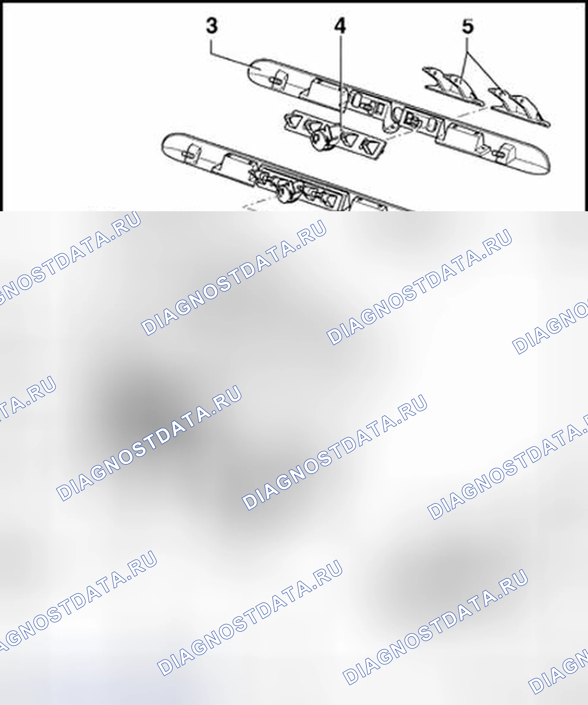 Рис. 82: Замок крышки багажника, обзор сборки 09.00. Volkswagen Passat B5 рестайлинг