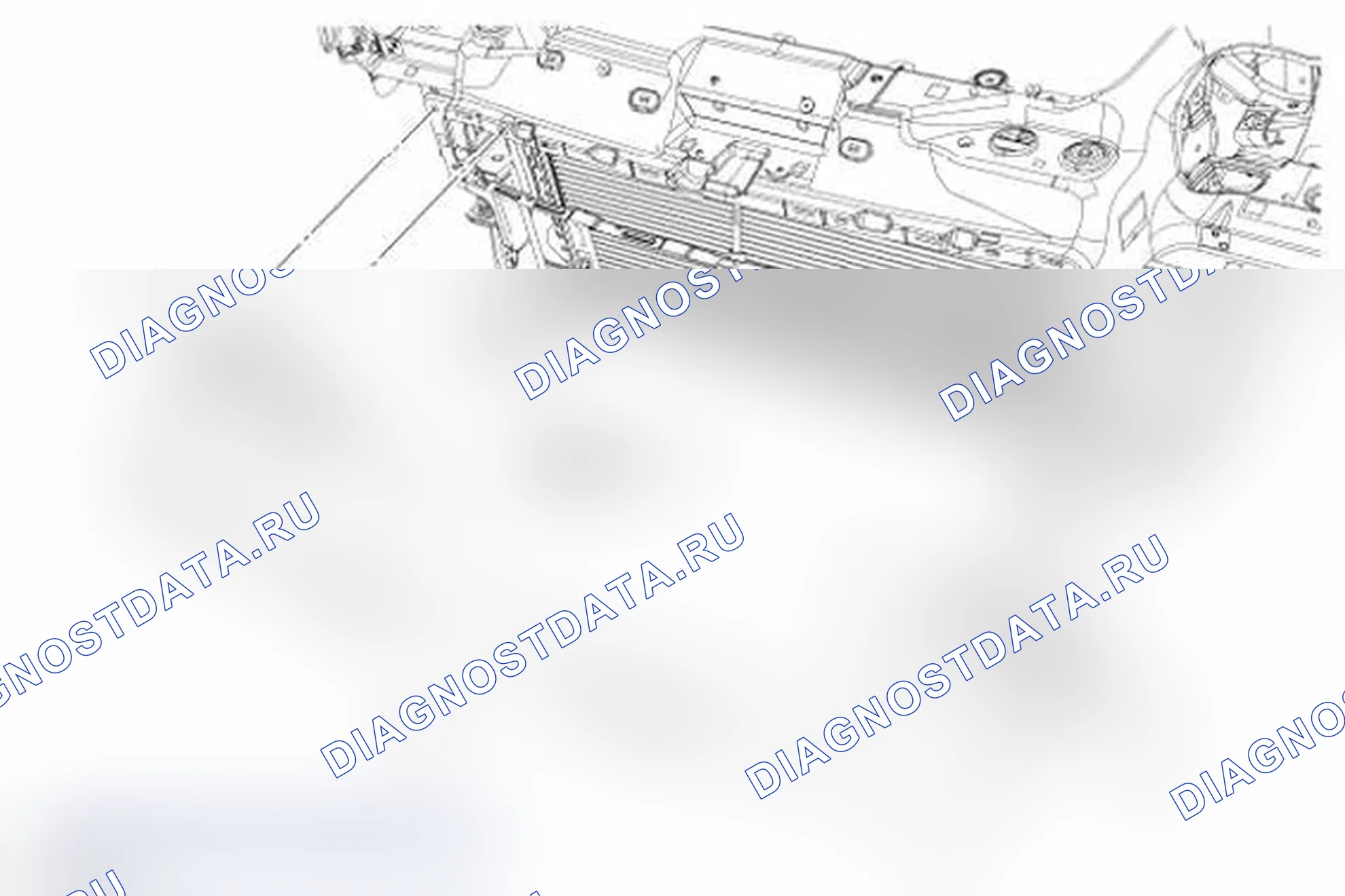 Рис. 7: Бампер - передний. Ford Transit Connect I рестайлинг
