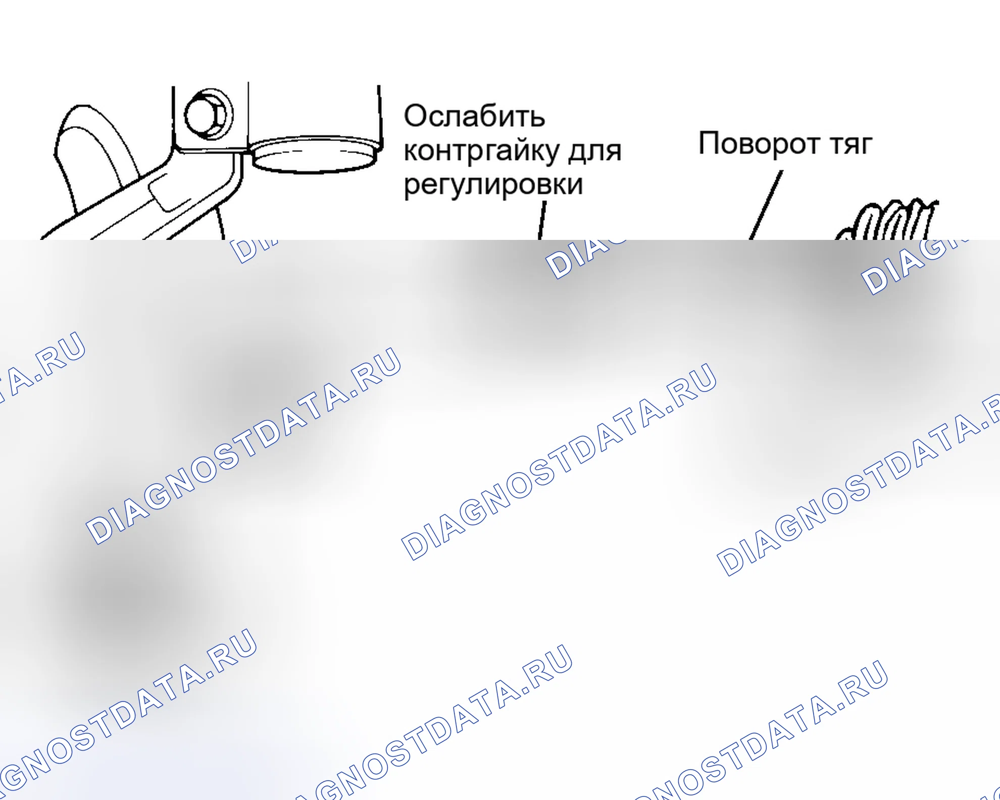 Рис. 1: РЕГУЛИРОВКА СХОЖДЕНИЯ. Hyundai Veloster II