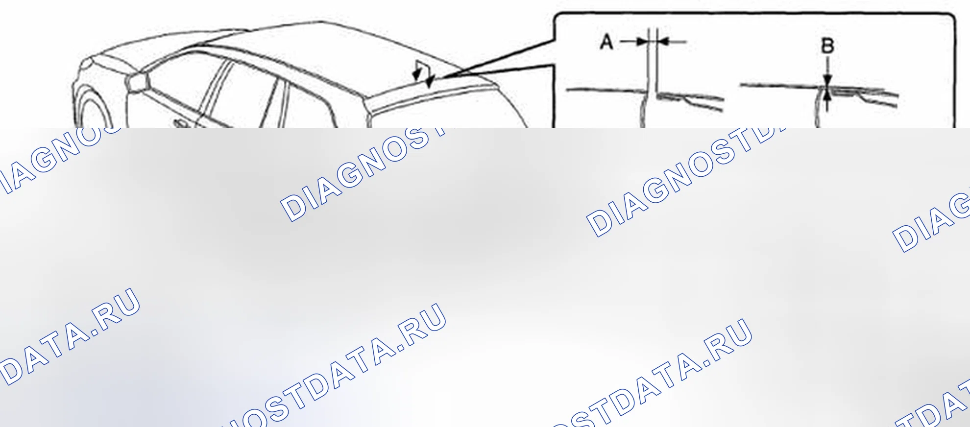 Рис. 22: РЕГУЛИРОВКА наружных кузовных панелей. Subaru Outback BR