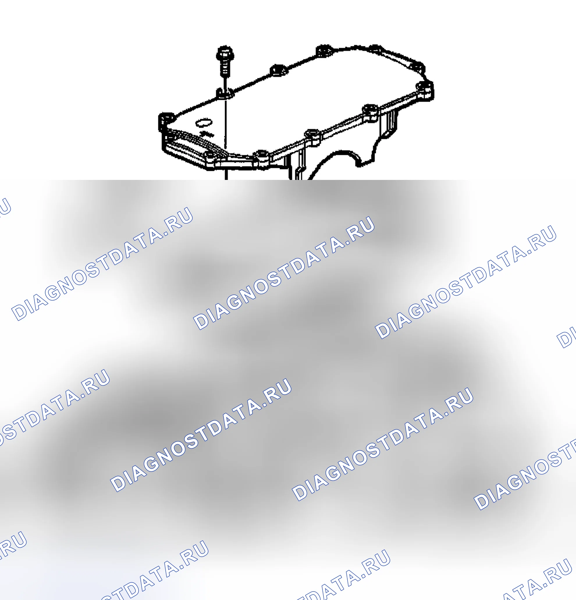 Рис. 1000: Снятие крышки балансировочного вала. Hyundai Terracan I