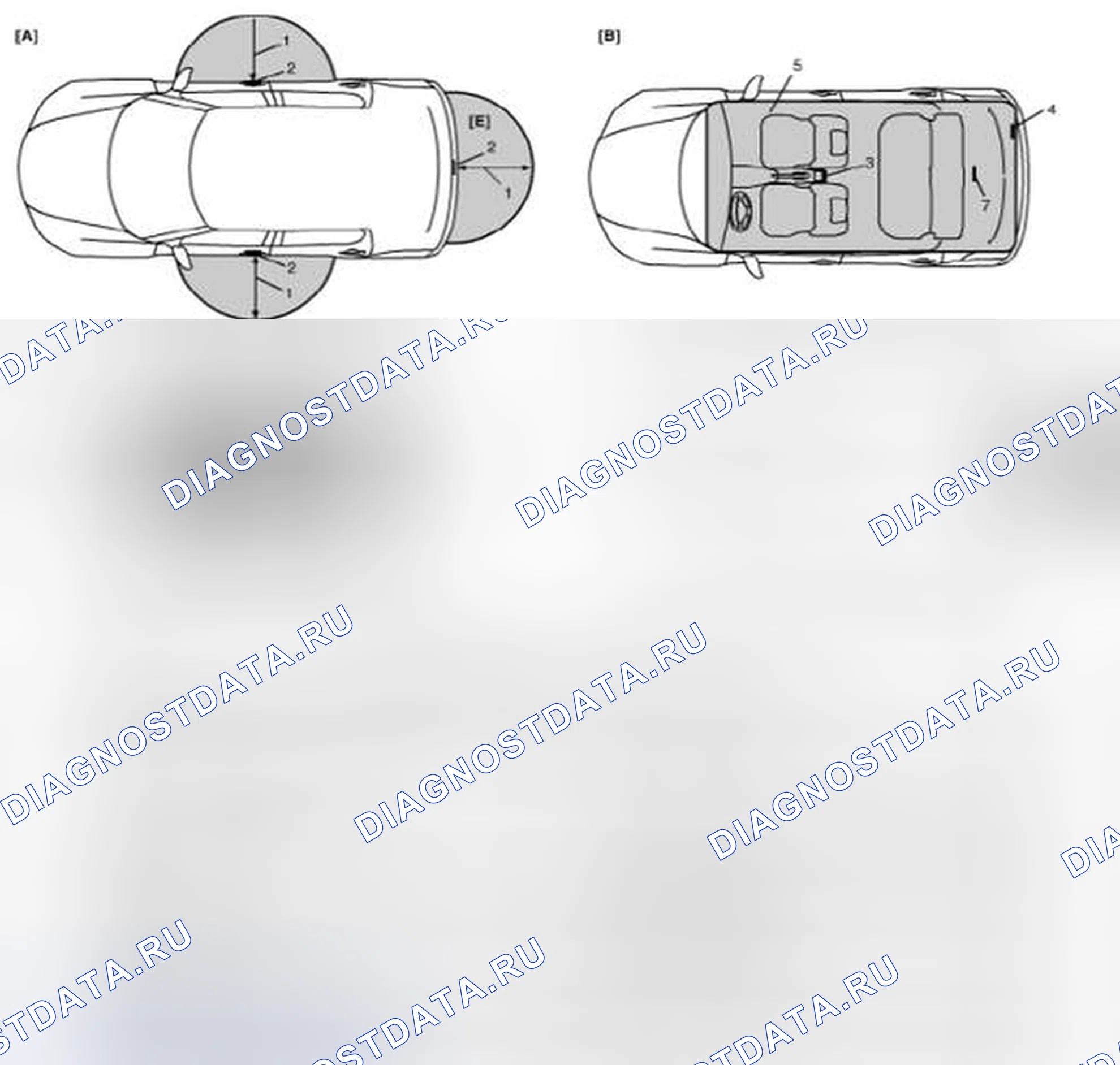 Рис. 31: Рабочая область пульта дистанционного управления. Suzuki SX4 I