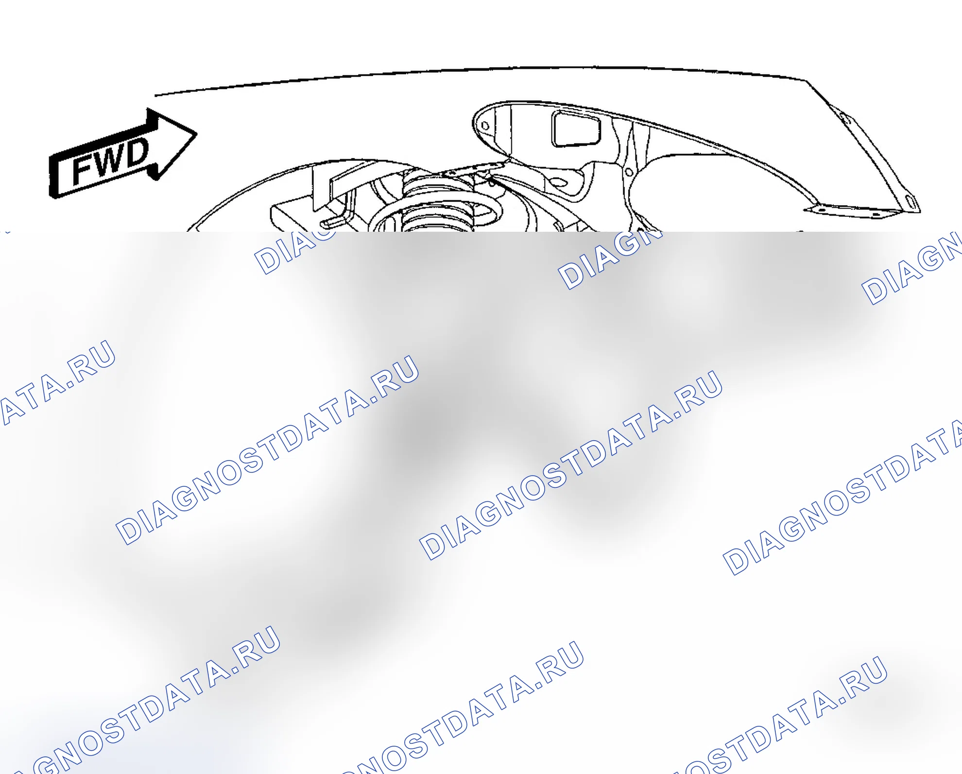 Рис. 19: КРОНШТЕЙН СТОЙКИ К ЗАЗЕМЛЯЮЩЕМУ РЕМНЮ КУЗОВА. Dodge Caliber I