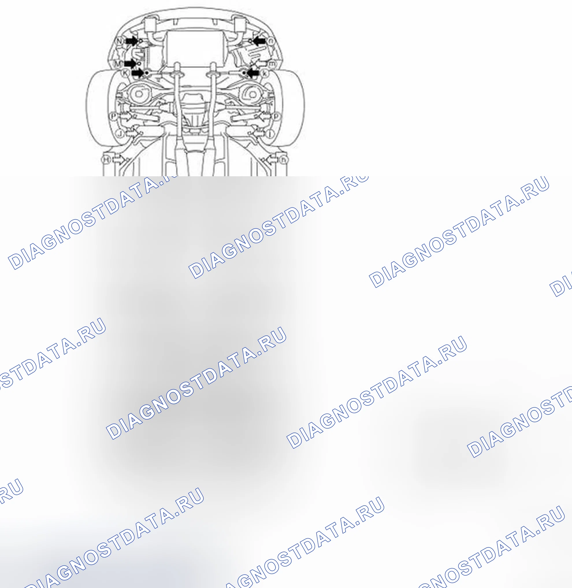 Рис. 246: Точки измерения. Infiniti EX35 I