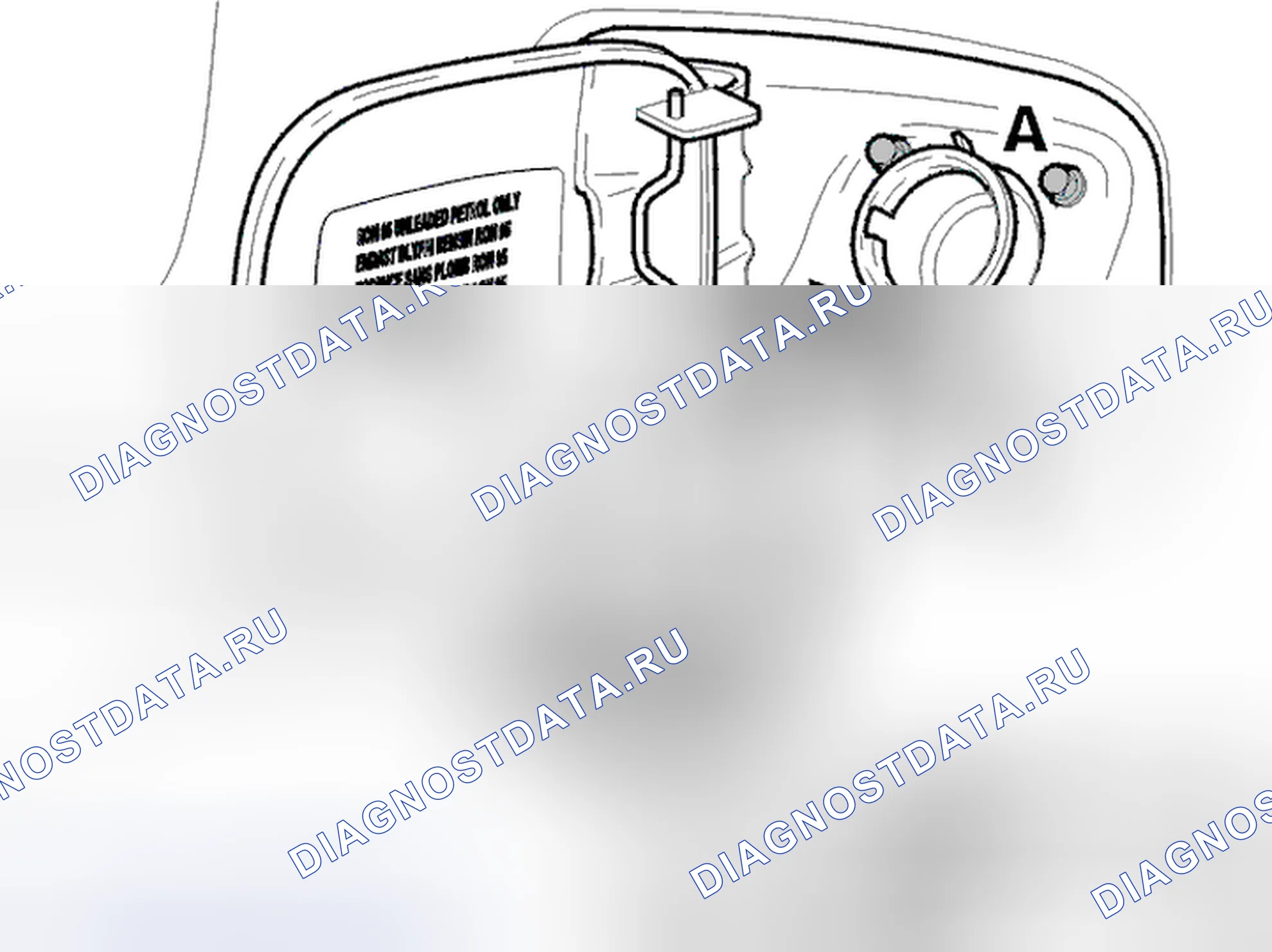 Рис. 40: Установка наливной топливной трубы. Volvo S40 I рестайлинг