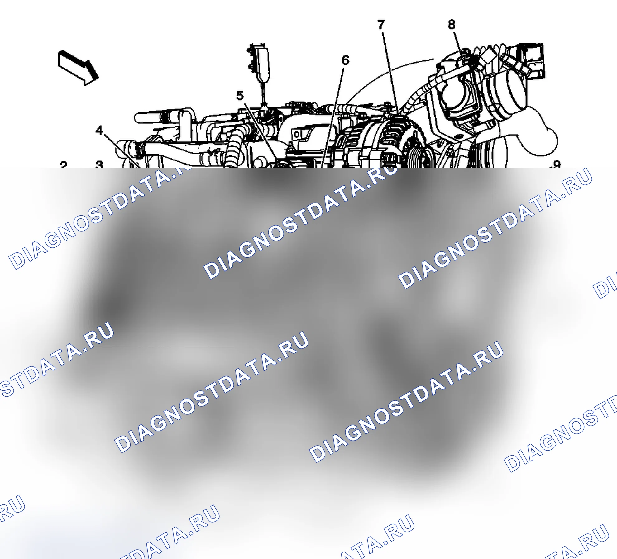 Рис. 87: Виды компонентов управления двигателем. Chevrolet RV Cutaway G3500 