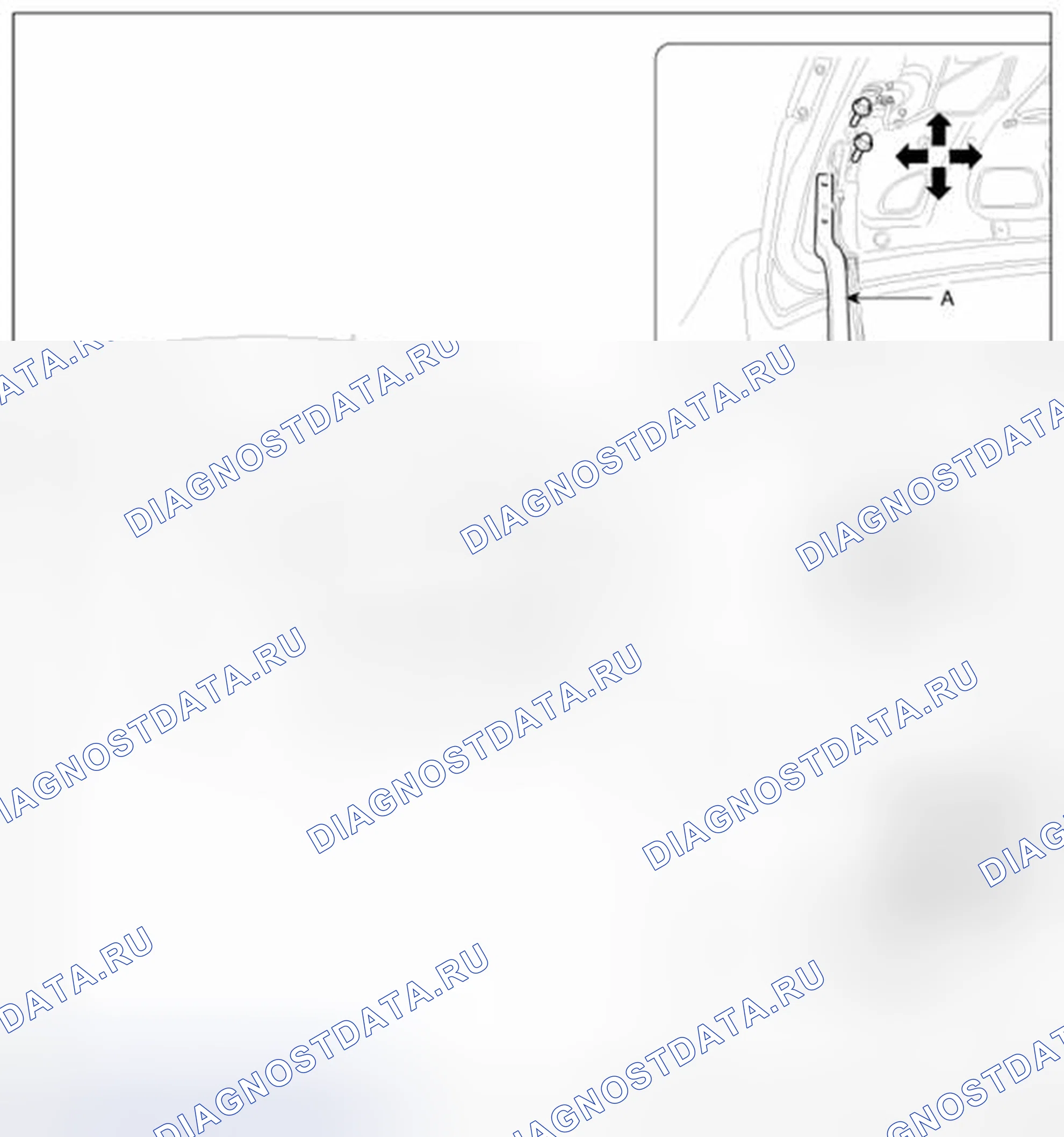 Рис. 33: Регулировка зеркала. BMW 6 серия F06/F13/F12