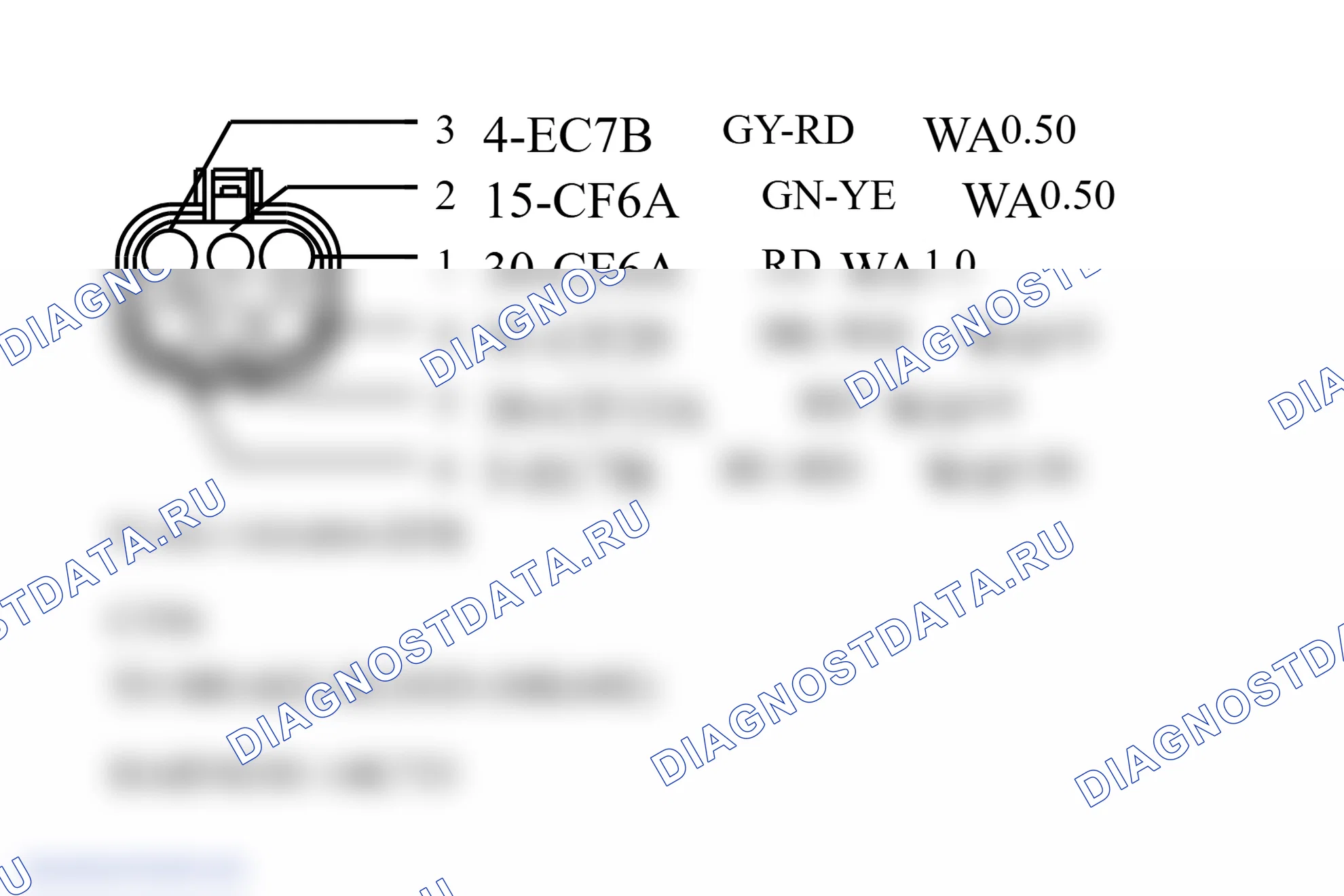 Распиновка разъёма 556. Ford Tourneo Connect I
