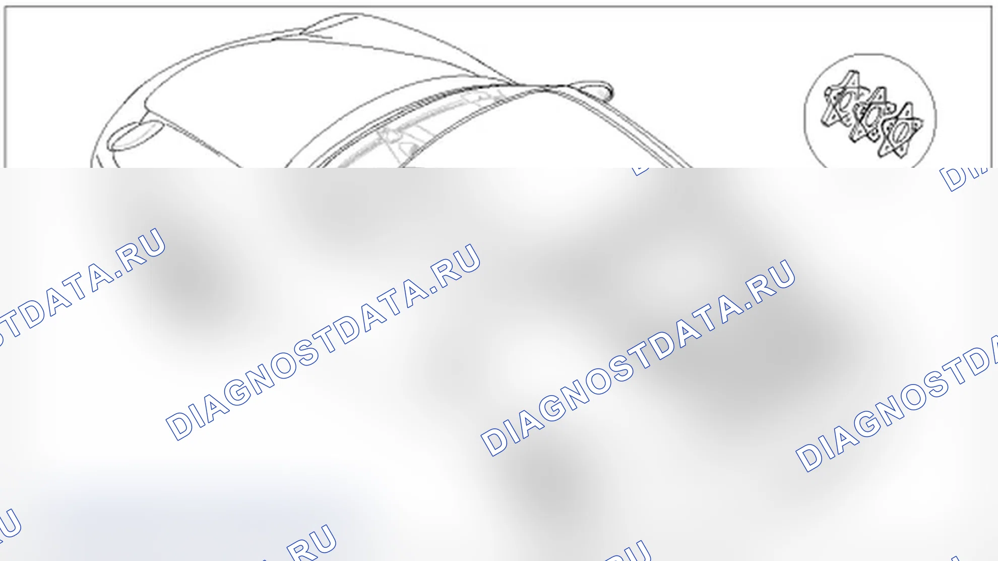Рис. 363: Регулировка задней крышки в направлении X и Y. Porsche Boxster S 987