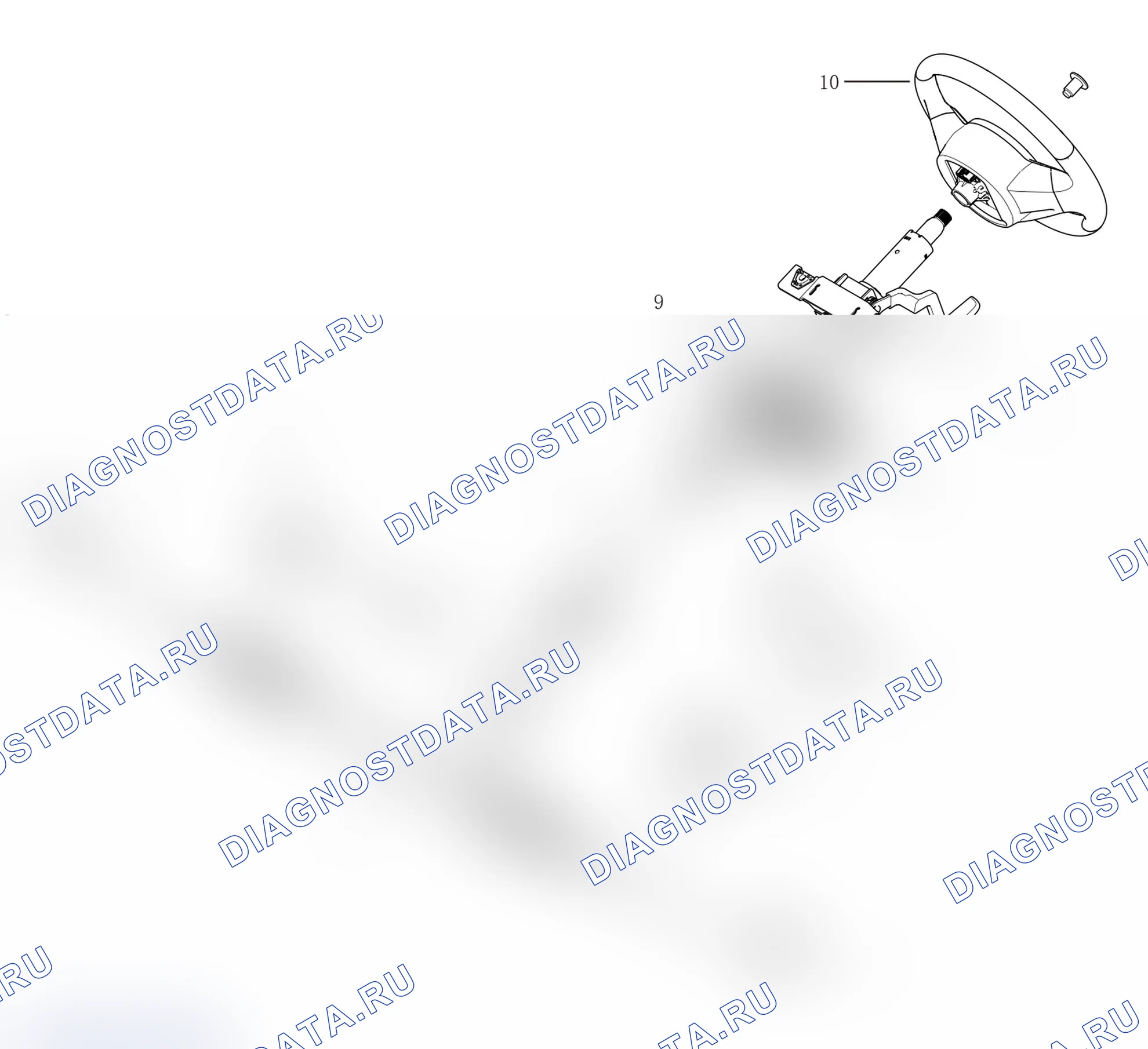 Схема расположения электрорулевой системы — Haval Jolion. Haval Jolion I