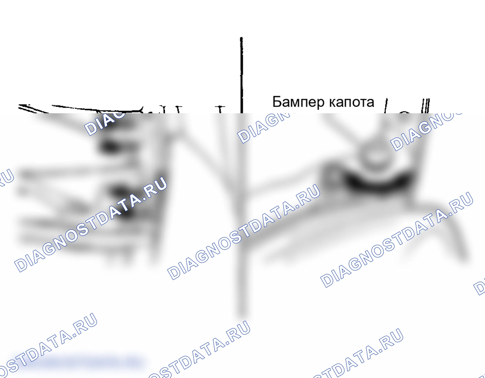 Рис. 5: РЕГУЛИРОВКА ЦЕНТРОВКИ КАПОТА. Hyundai Santa Fe I