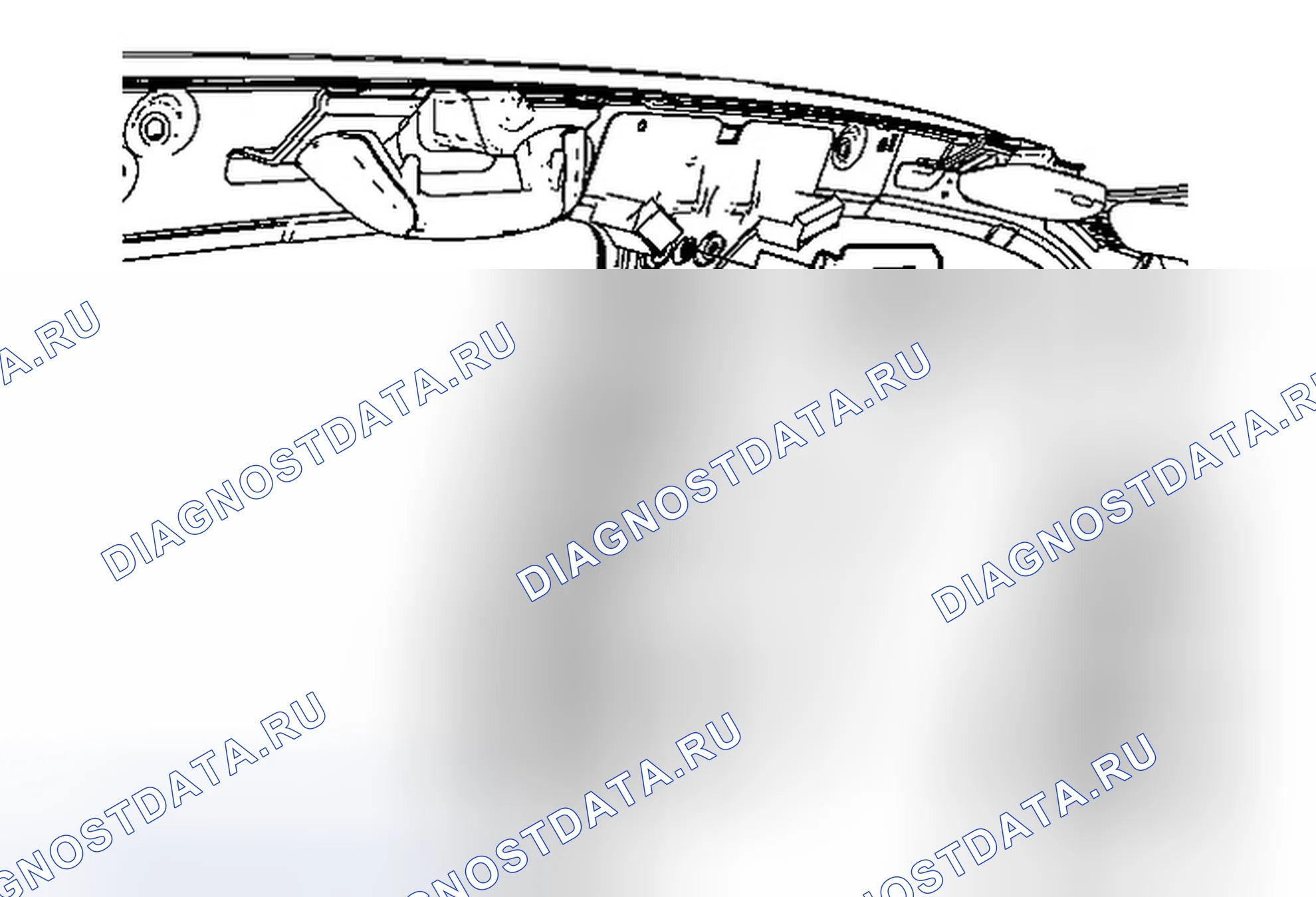 Рис. 38: Замена верхней обрезной панели центральной стойки. Chevrolet Spark M300