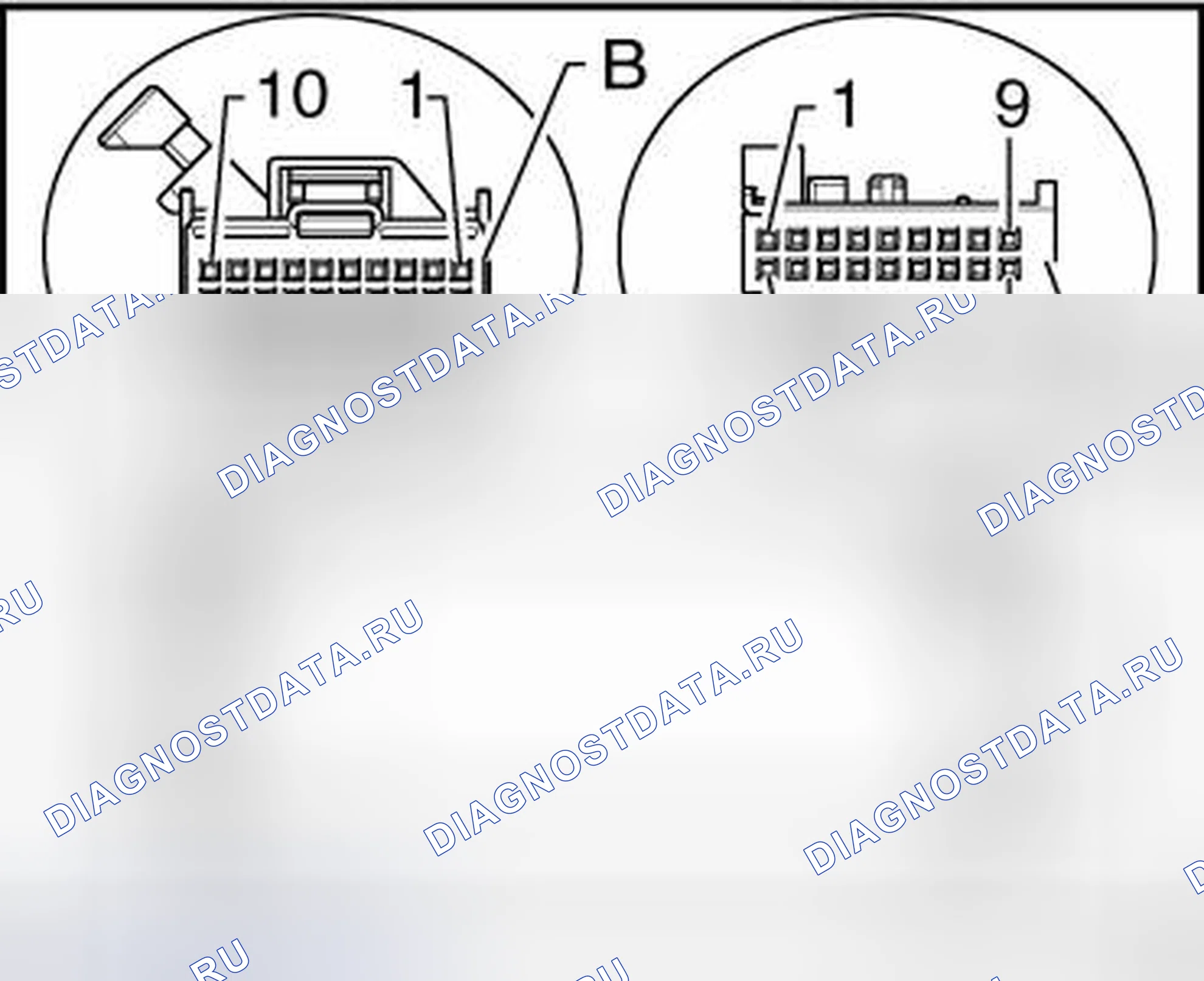 Рис. 3: ТЕЛЕФОННЫЙ ПРИЕМОПЕРЕДАТЧИК -R36- РАЗЪЕМЫ, до 06.06. Volkswagen Jetta V