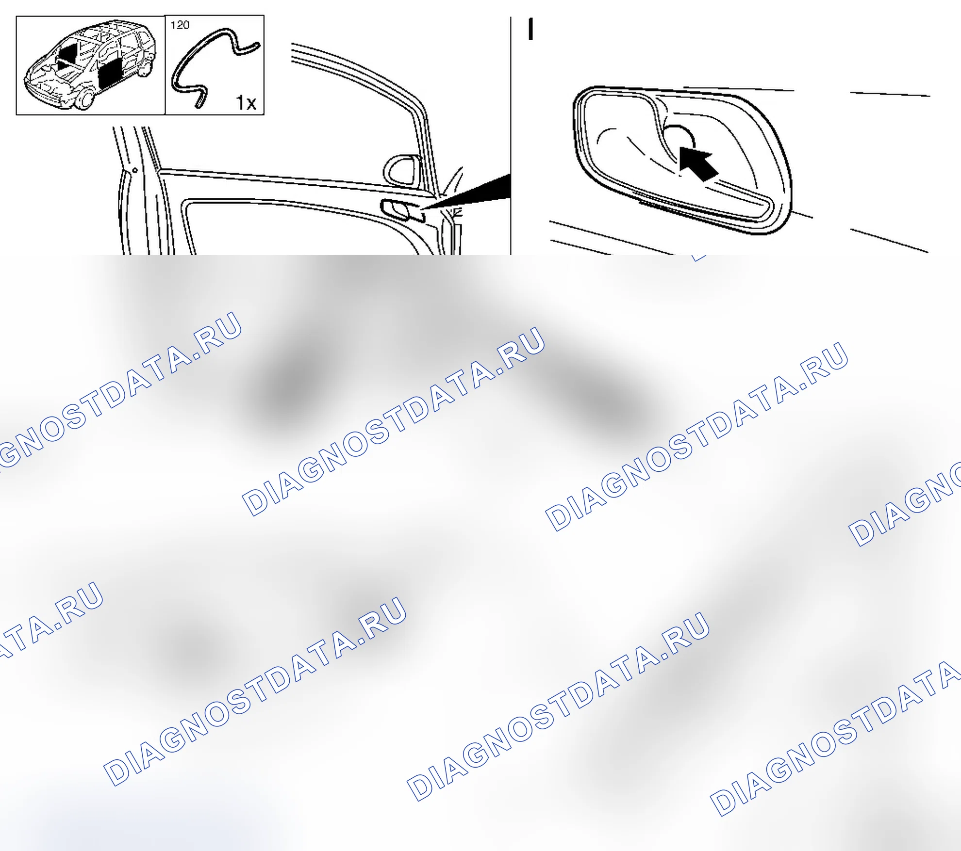Замена внутренней обшивки передней двери - L68. Opel Corsa D