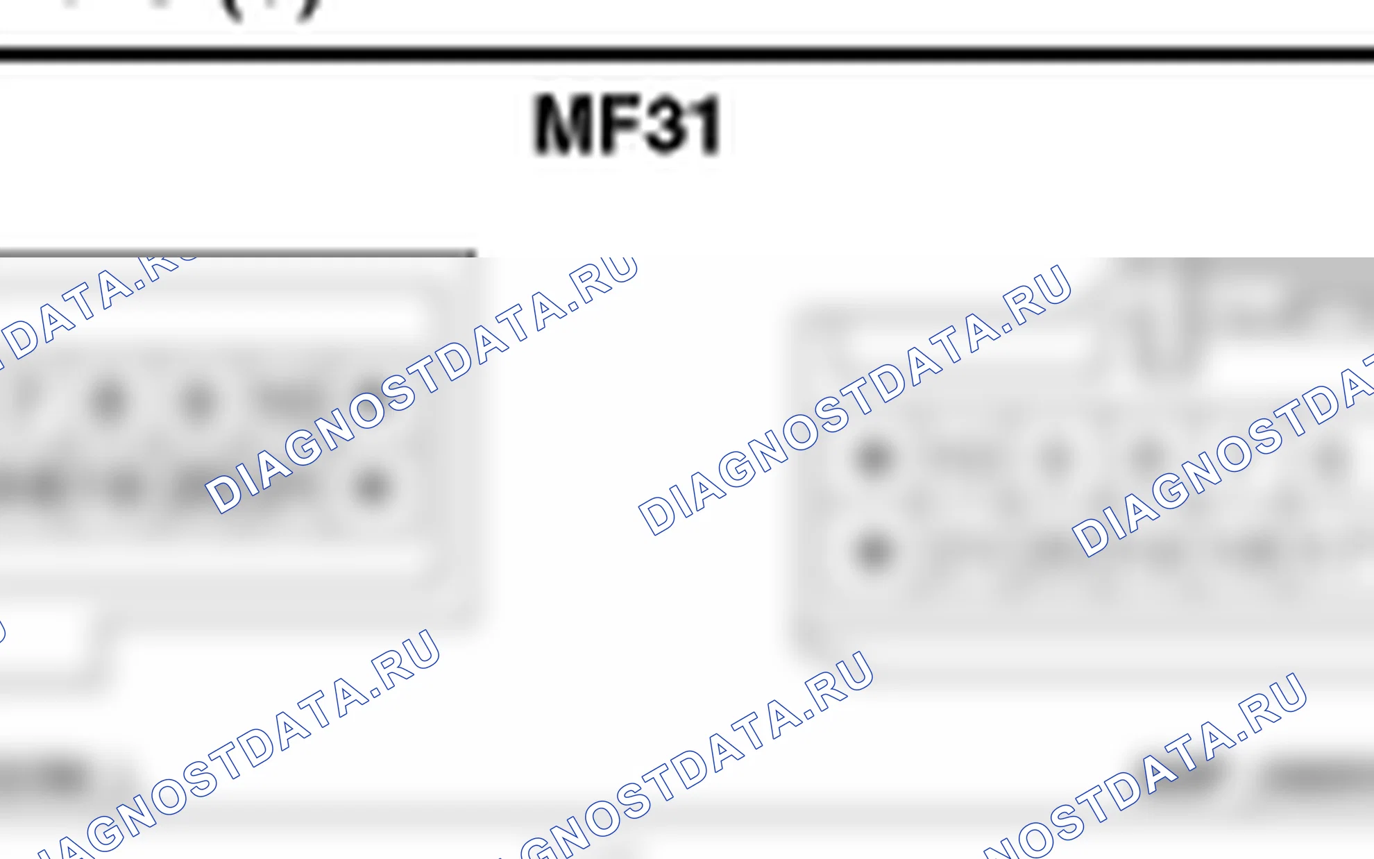 Распиновка разъёма MF31 — harness connectors. Hyundai Santa Fe CM