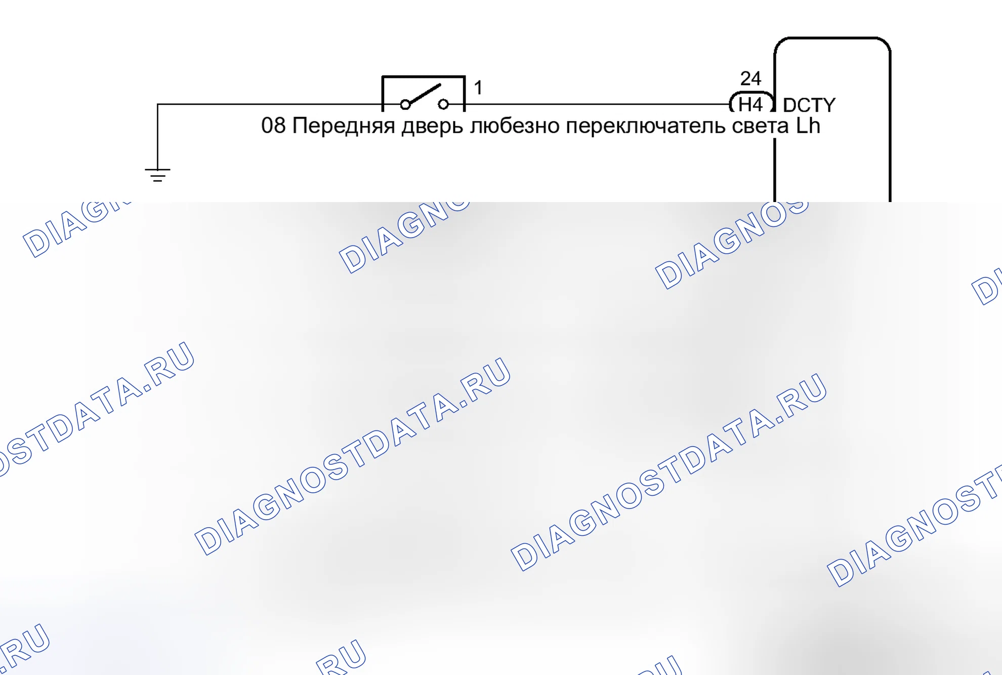 Рис. 5: электросхема. Toyota Sequoia II рестайлинг