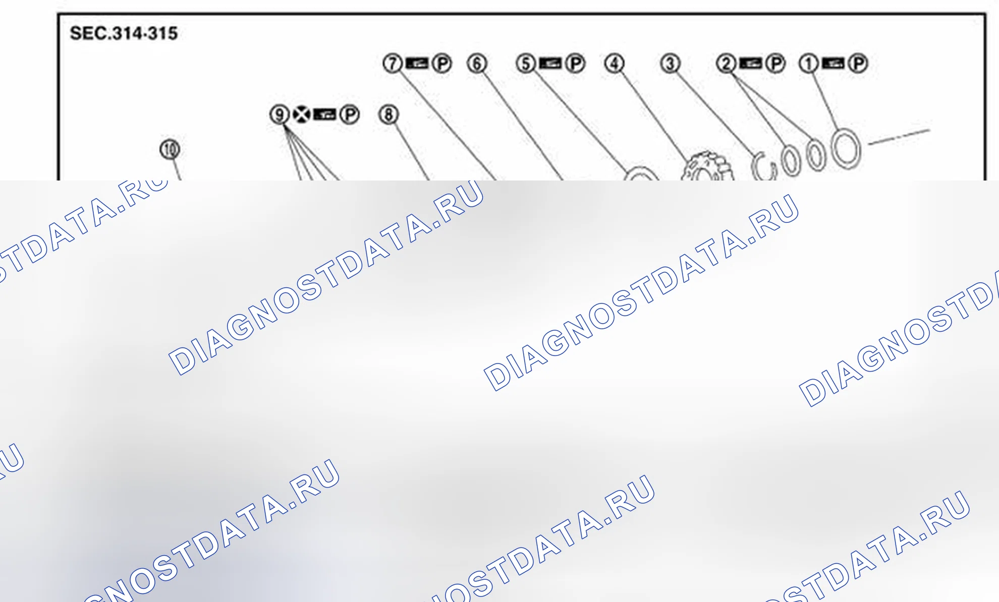 Рис. 255: КОМПОНЕНТЫ. Honda Today I