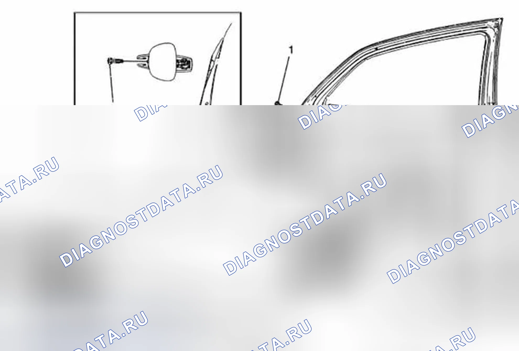 Рис. 32: Замена кронштейна внешней ручки задней боковой двери. Buick Encore I