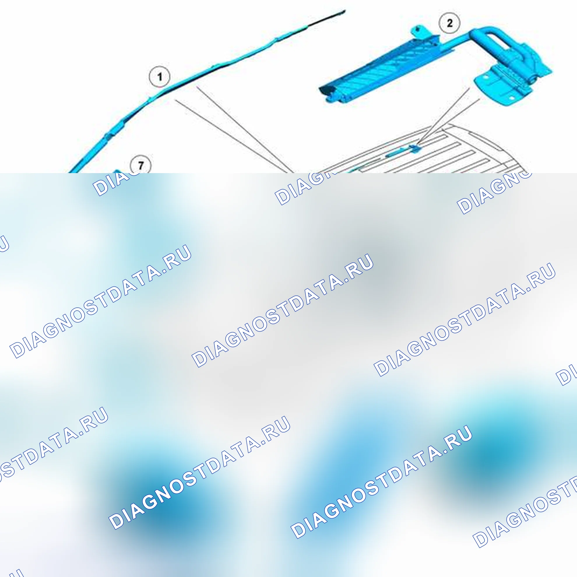 Рис. 1: РАСПОЛОЖЕНИЕ КОМПОНЕНТОВ - ЛИСТ 1 ИЗ 2. Land Rover Range Rover L322