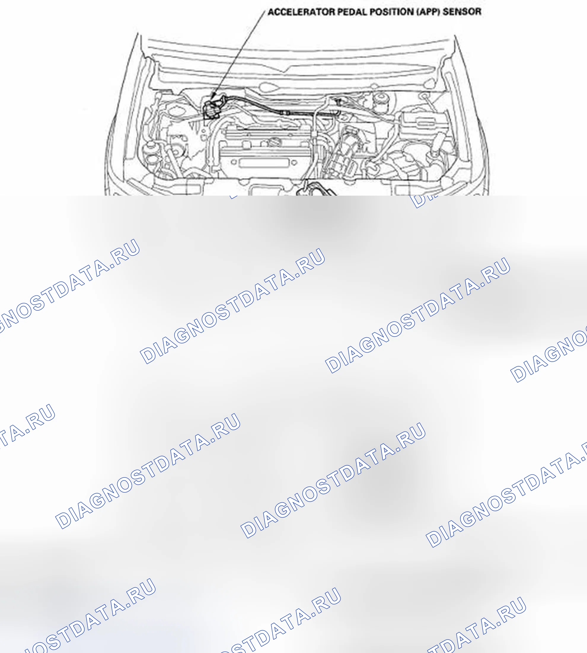 Рис. 287: Указатель расположения компонентов. Honda Element YH2 рестайлинг