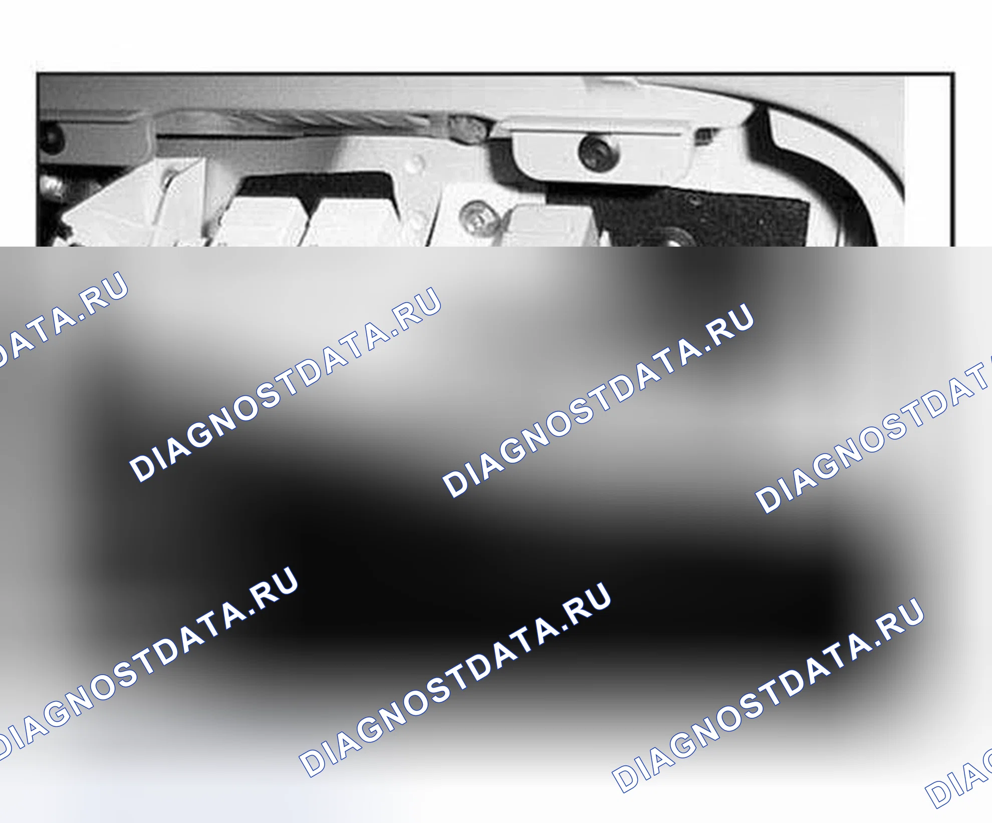 Рис. 160: Идентификация правого отсека хранения. BMW X5 E53