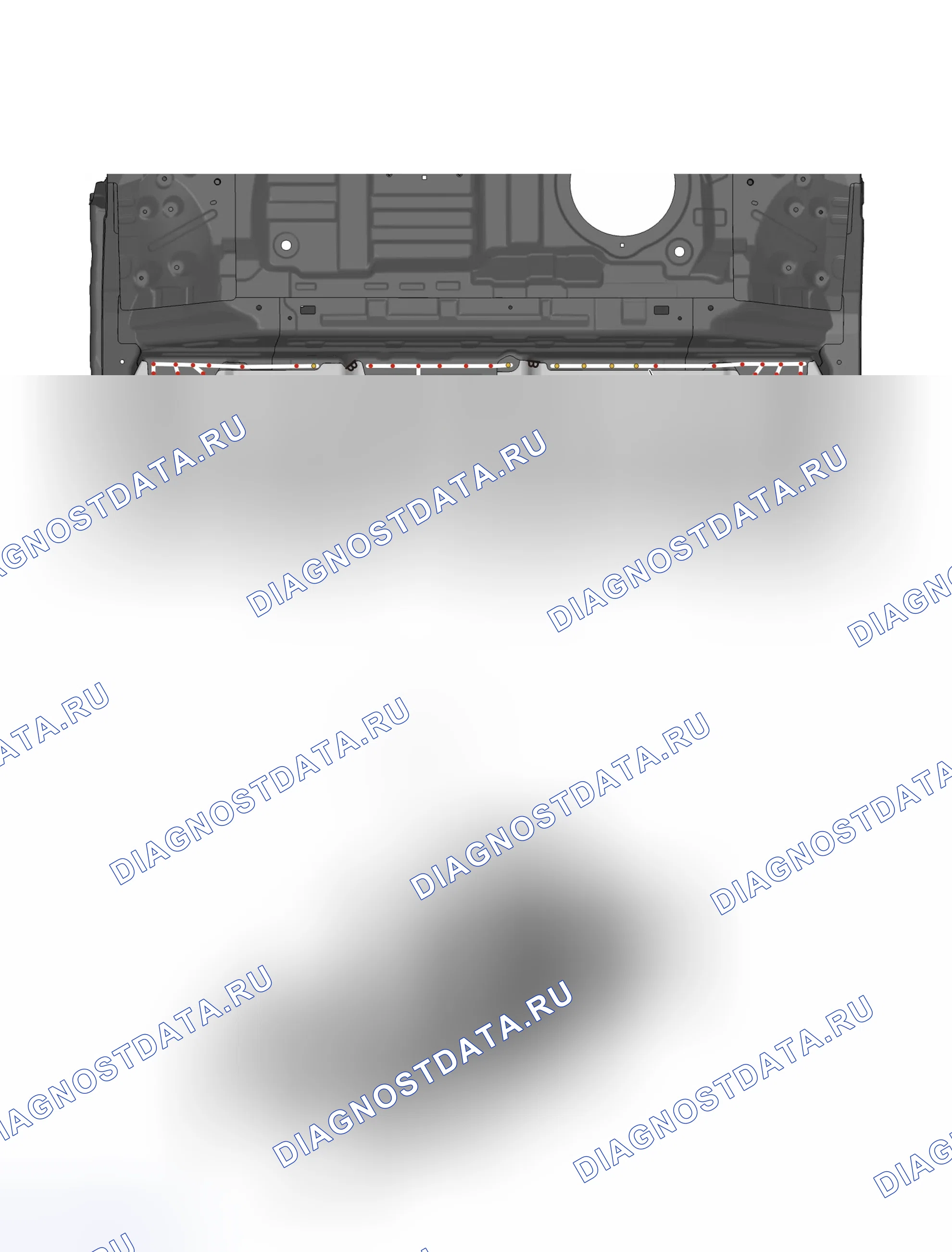 Узел заднего пола — Haval F7X. Haval F7x I