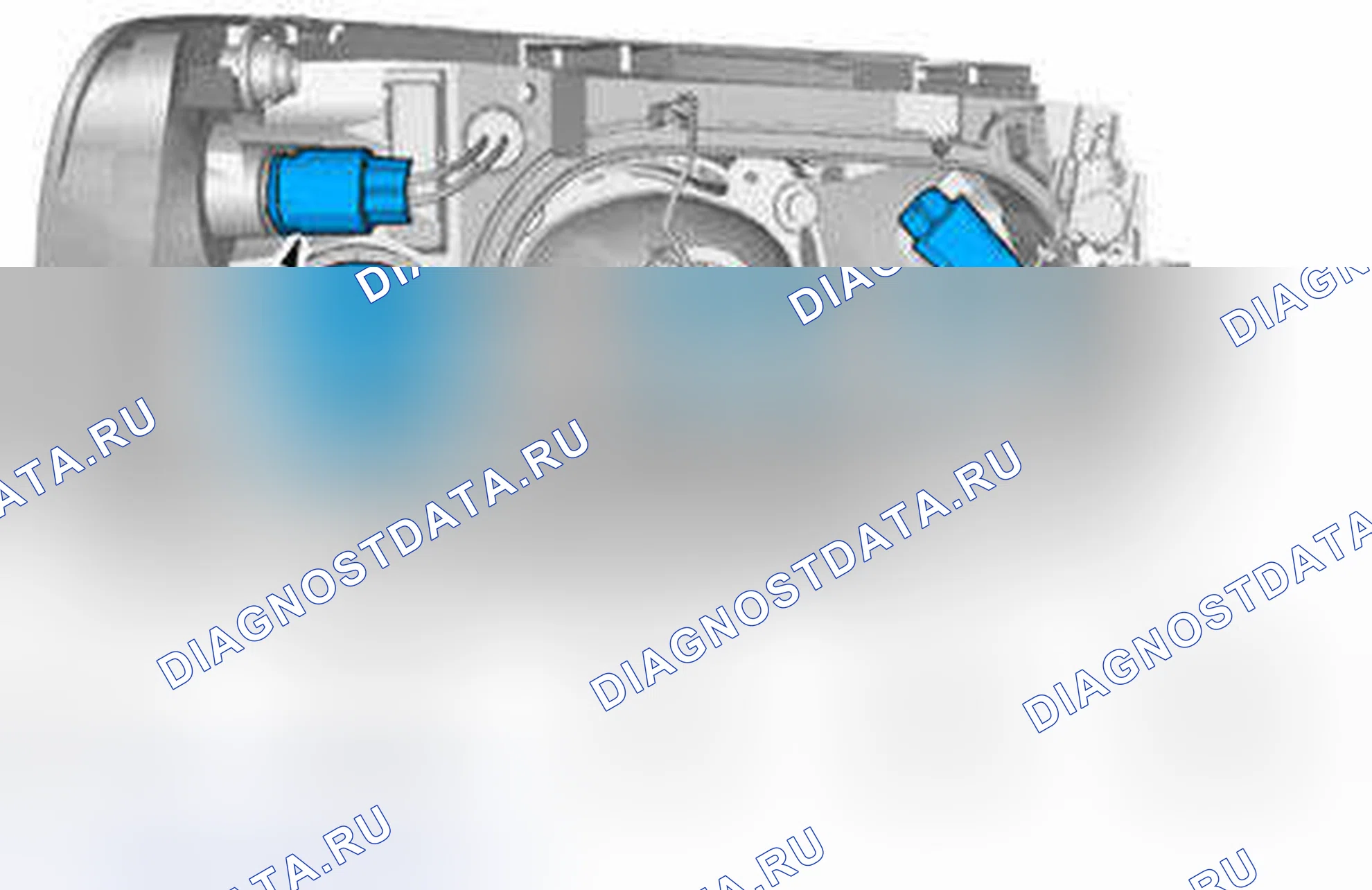 Рис. 11: РАСПОЛОЖЕНИЕ КОМПОНЕНТОВ. Volvo V50 I