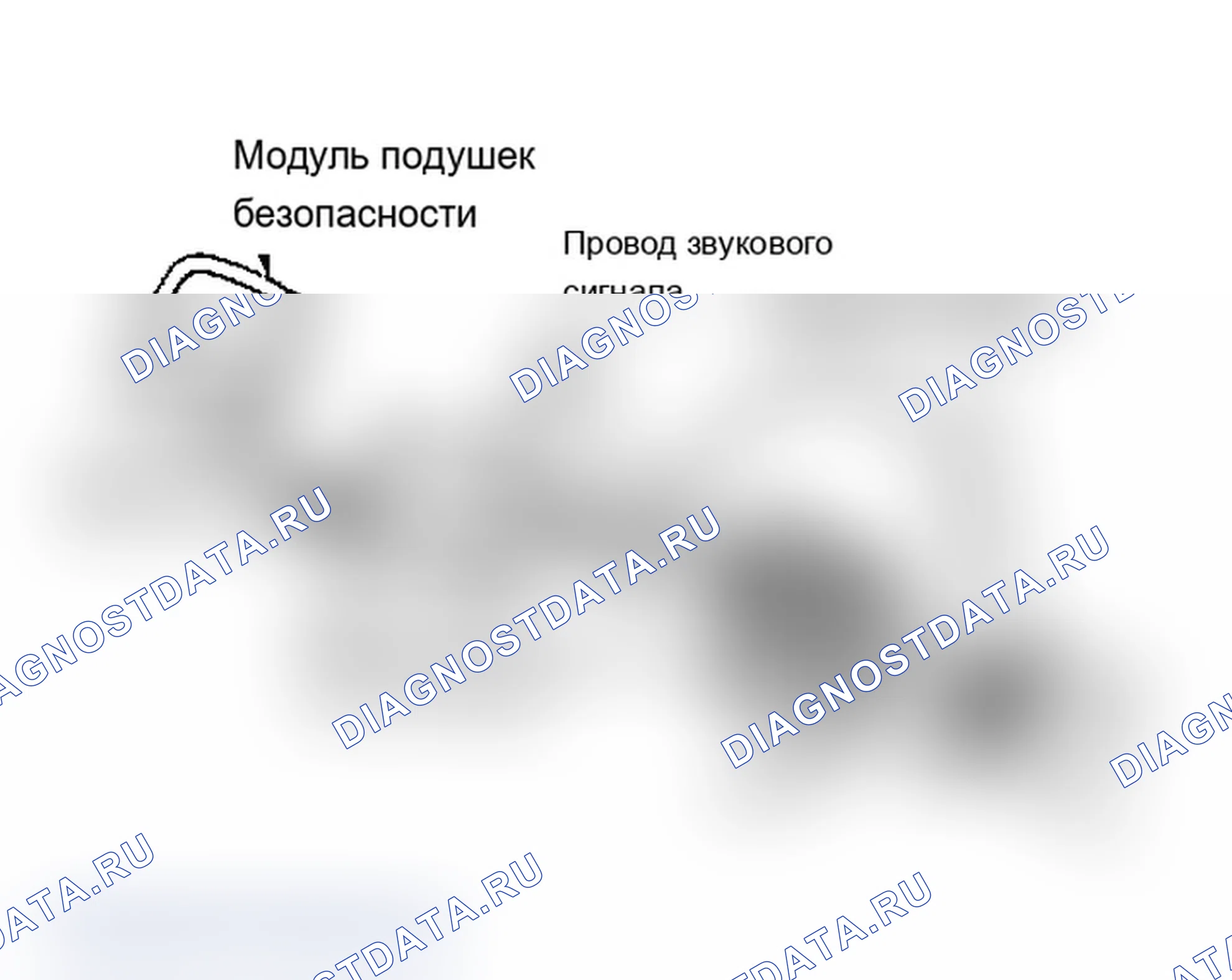 Рис. 9: Идентификатор компонентов рулевой колонки ABRS (Caravan, Town и Country, и Voyager). Dodge Grand Caravan II