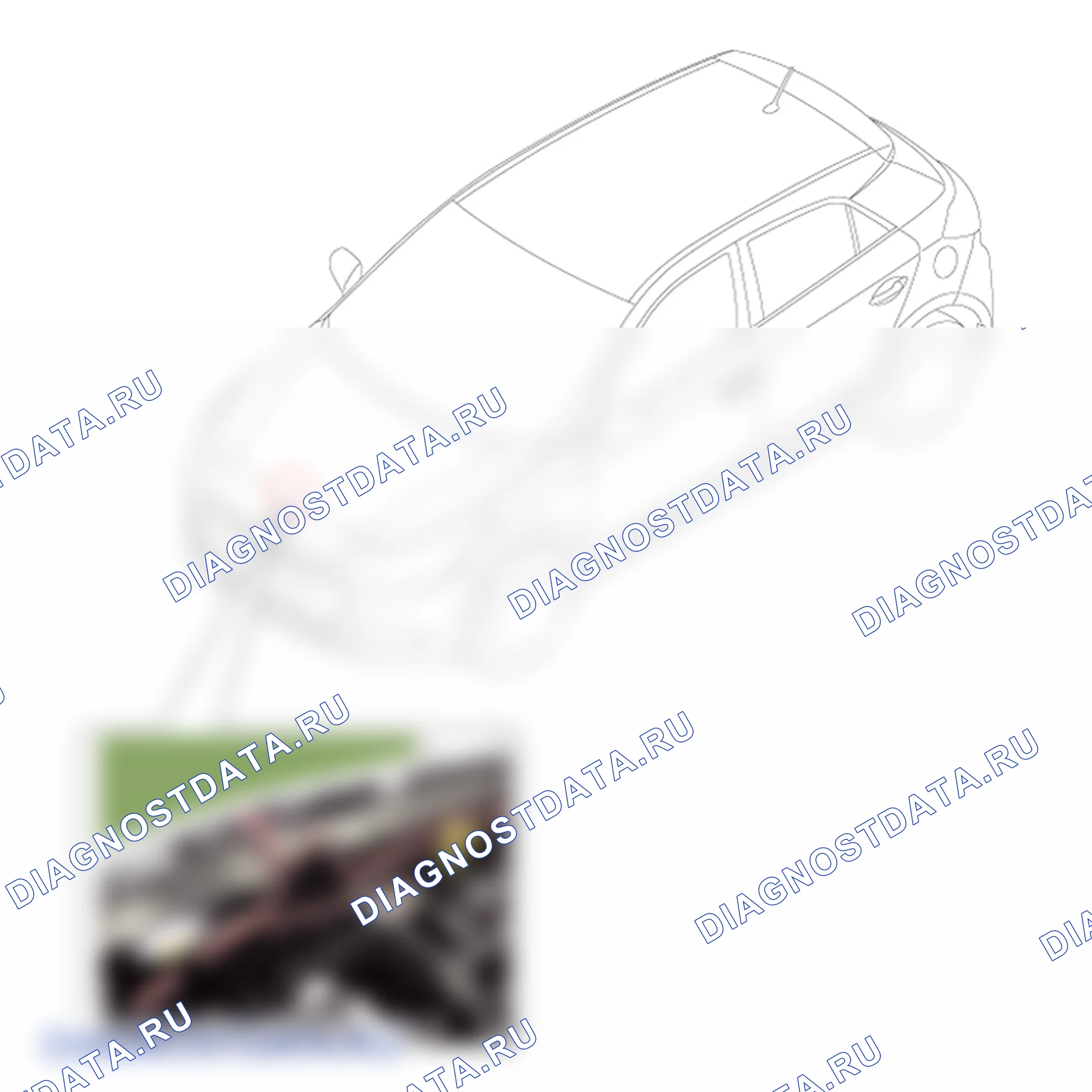 Расположение деталей защёлки капота. Hyundai i20 GB