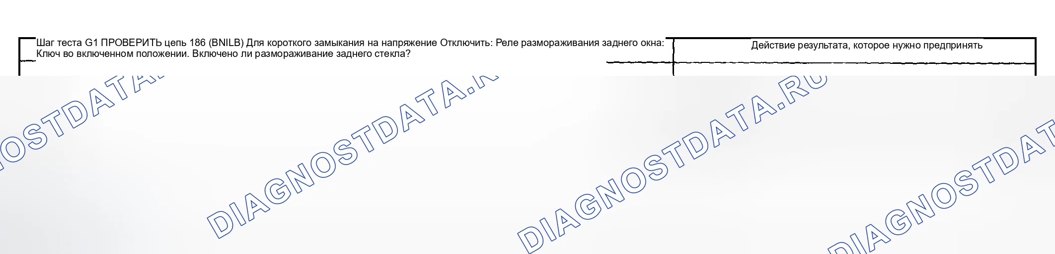 Рис. 114: ТОЧЕЧНОЕ ИСПЫТАНИЕ G: СИСТЕМА РАЗМОРАЖИВАНИЯ НЕ ОТКЛЮЧАЕТСЯ АВТОМАТИЧЕСКИ. Ford Pickup F250 Super Duty I