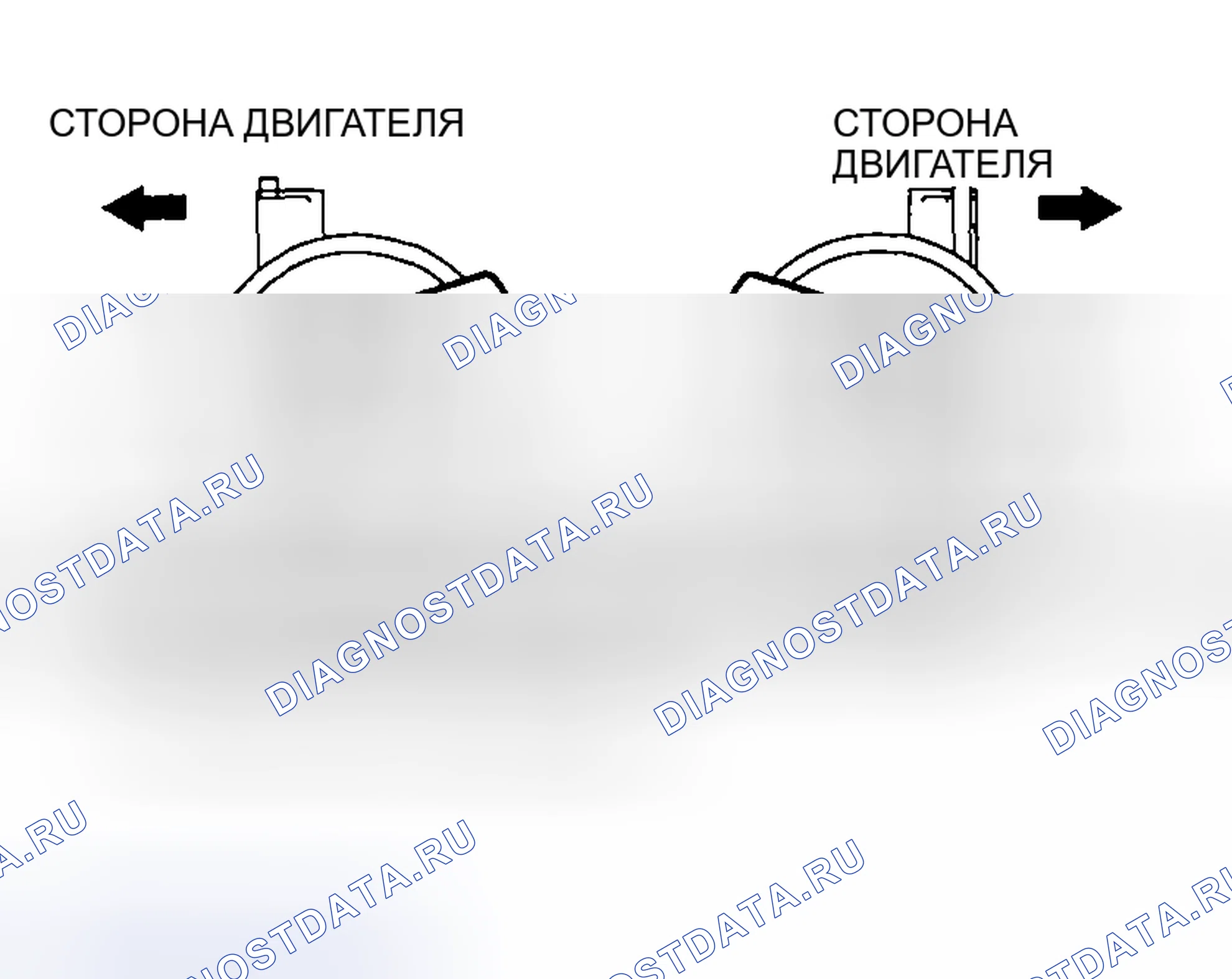 Рис. 811: > > B < < МОНТАЖ ПЕРЕДНЕГО МОНТАЖНОГО КРОНШТЕЙНА ДВИГАТЕЛЯ И СТОПОРОВ ПОДУШЕК В СБОРЕ. Mazda MX-5 NA