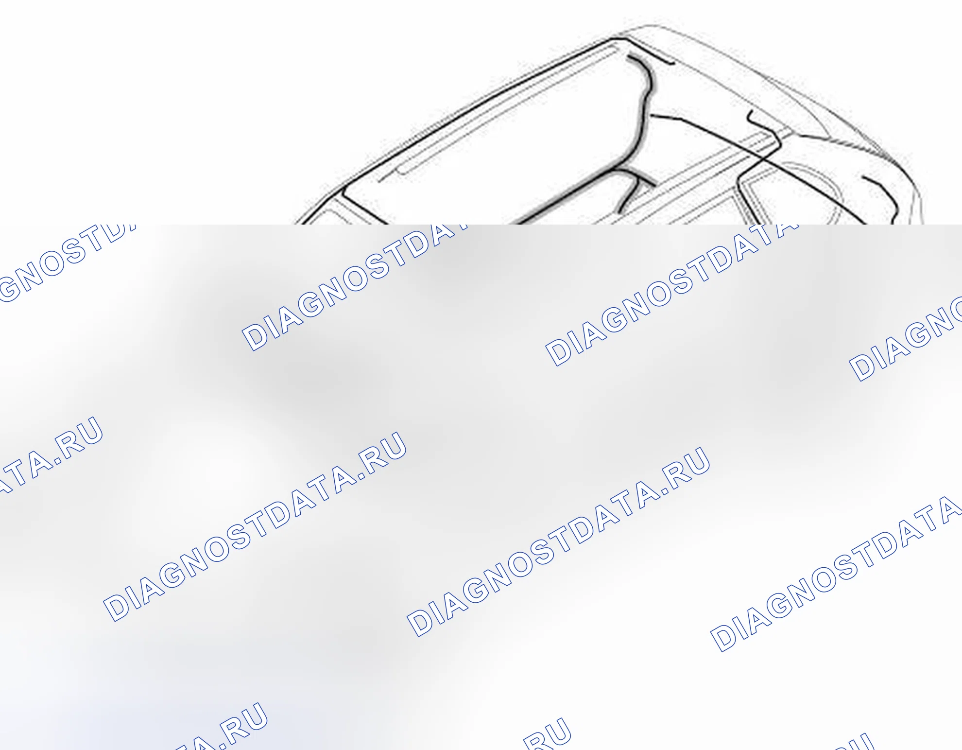 Рис. 202: Установка основного жгута проводов - напольная зона и правая сторона. Porsche Cayenne GTS 957 рестайлинг