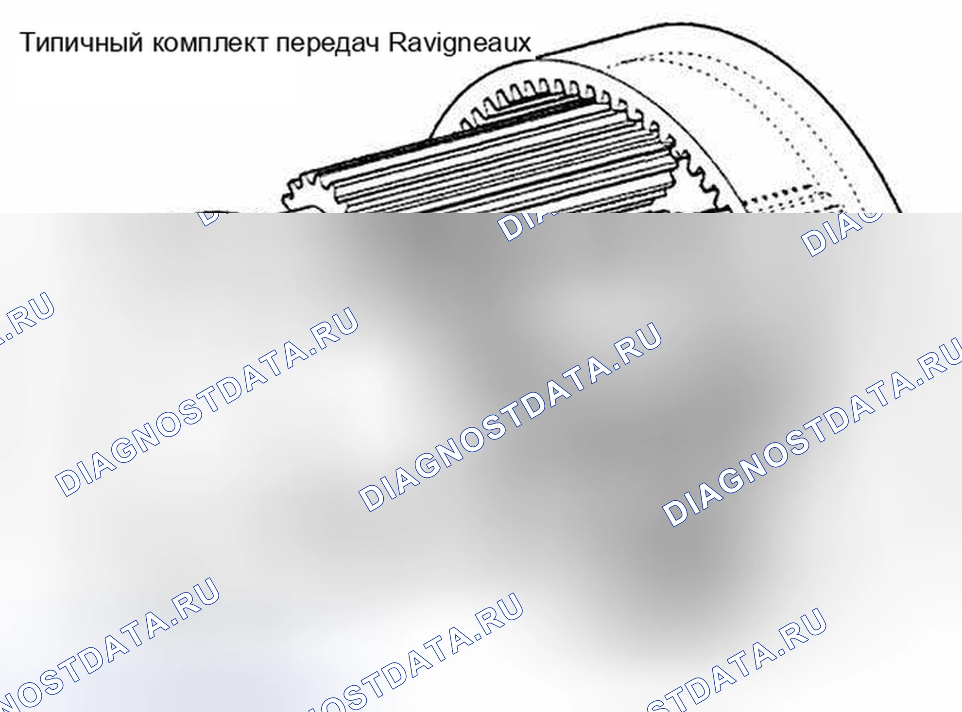Рис. 125: Набор шестерен Ravigneaux. BMW M5 E39